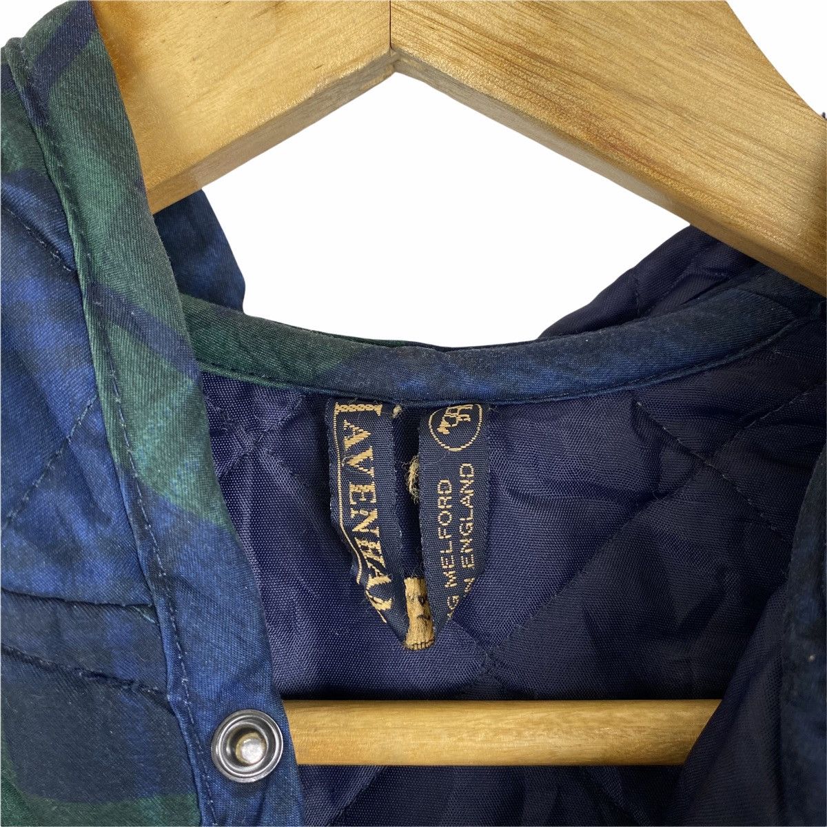 Lavenham × Vintage Vintage LAVENHAM ENGLAND Tartan Design Quilted Hoodie Jacket Size US XS / EU 42 / 0 - 7 Thumbnail