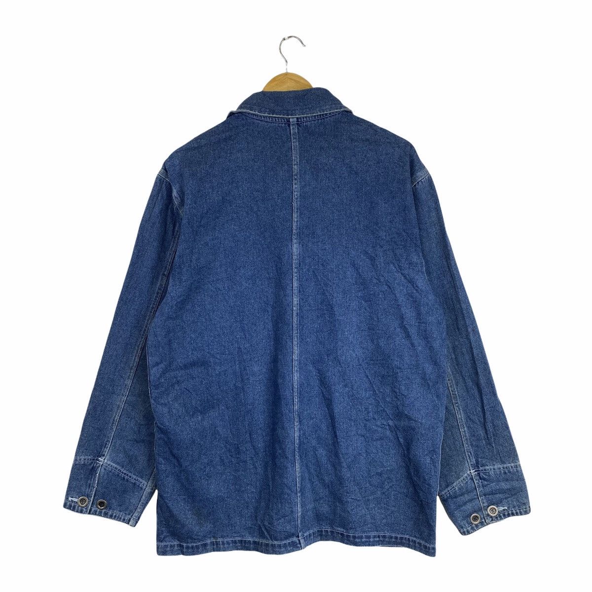 DKNY × Vintage Vintage Donna Karan New York DKNY Chore Denim Worker Jacket Size US L / EU 52-54 / 3 - 2 Thumbnail