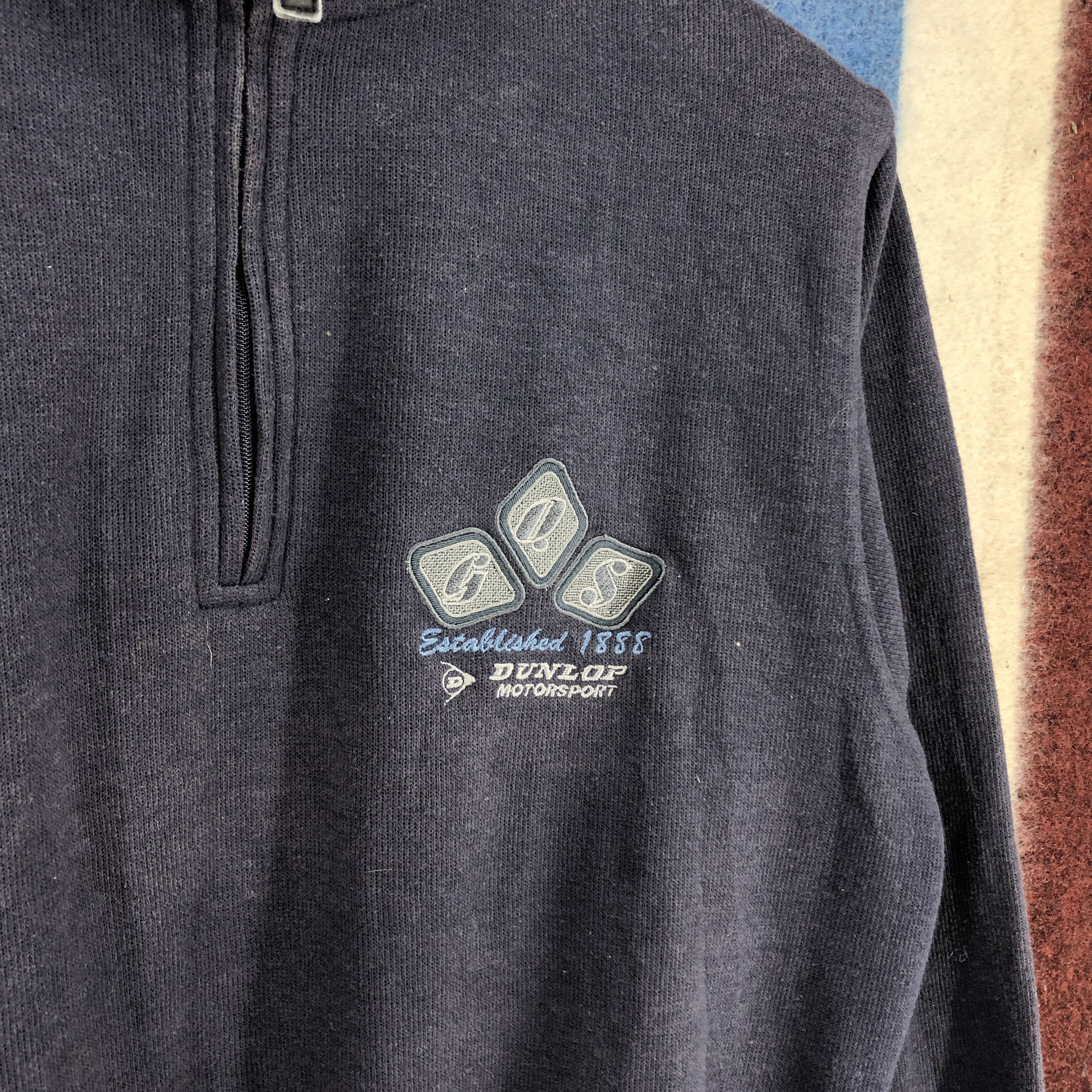 Dunlop DUNLOP MOTORSPORT Turtle Neck Sweatshirt #0380/P Size US M / EU 48-50 / 2 - 2 Thumbnail