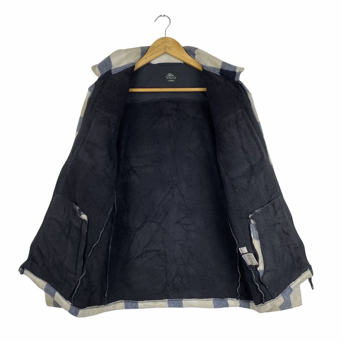 Japanese Brand × Uniqlo UNIQLO BOA Japanese Checkered Tartan Fleece Sweater Jacket Size US M / EU 48-50 / 2 - 3 Thumbnail
