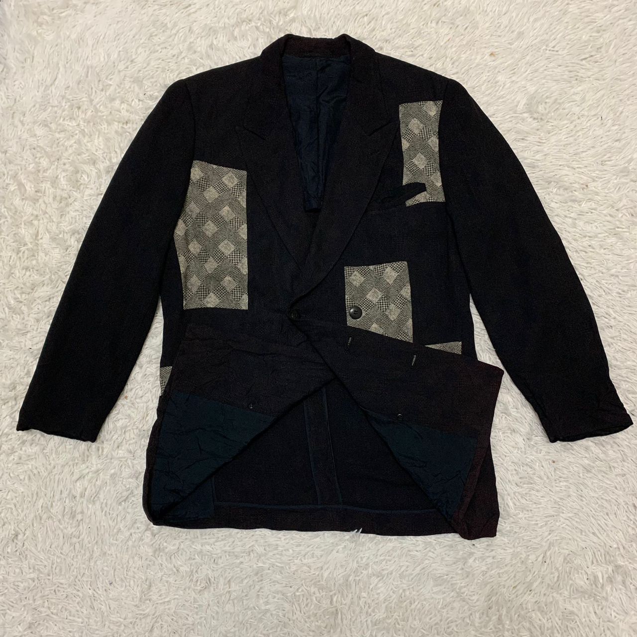 Bajra Bajra Cozy Traditional Patches Double Breast Coat Jacket Size US M / EU 48-50 / 2 - 2 Thumbnail