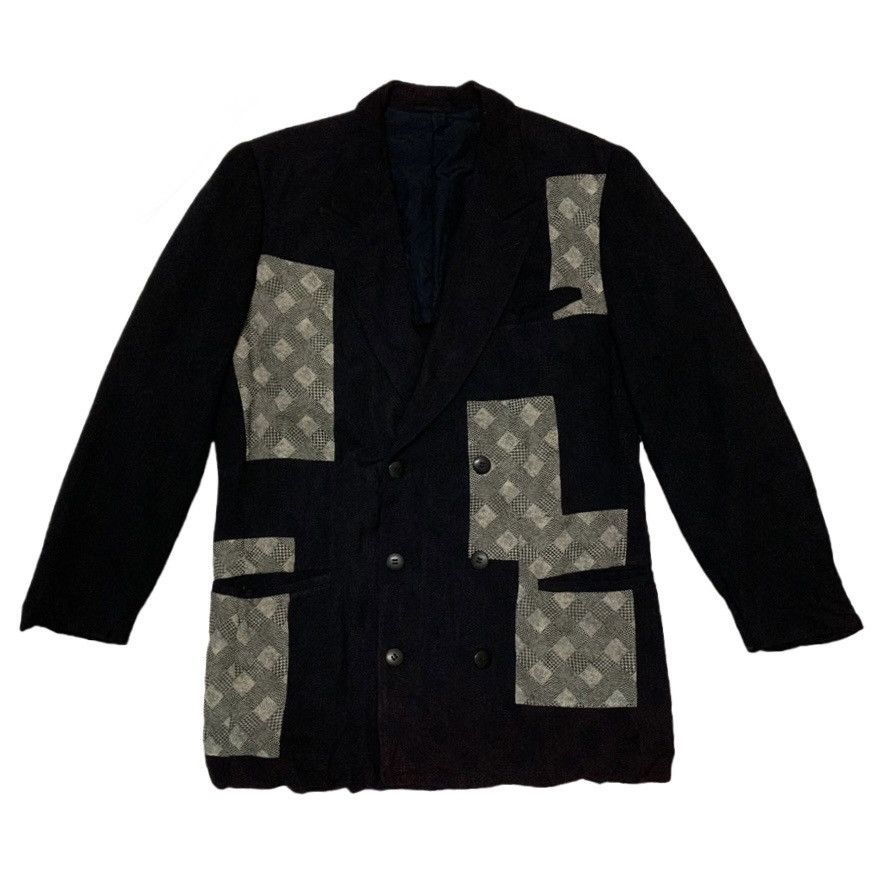Bajra Bajra Cozy Traditional Patches Double Breast Coat Jacket Size US M / EU 48-50 / 2 - 1 Thumbnail