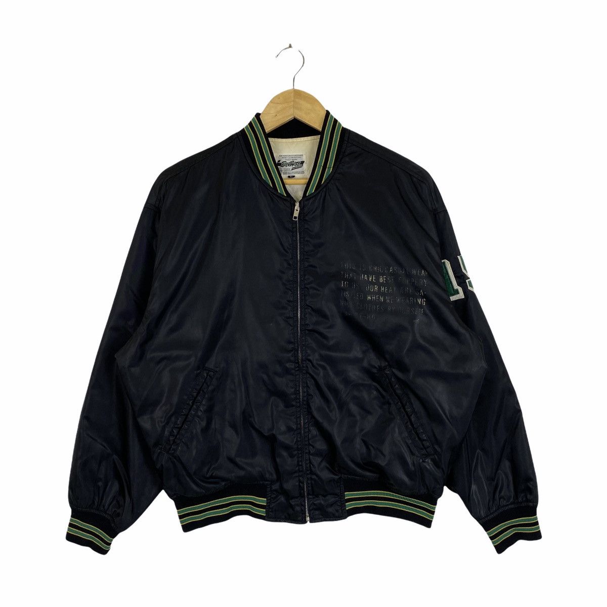 Vintage BEHOT American Trans Casual Varsity Bomber Jacket