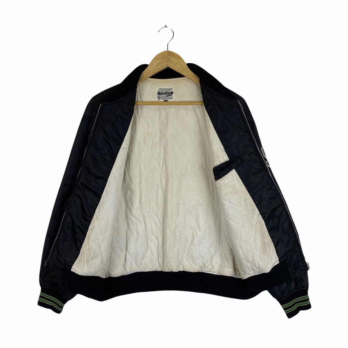 Vintage Vintage BEHOT American Trans Casual Varsity Bomber Jacket Size US L / EU 52-54 / 3 - 4 Thumbnail