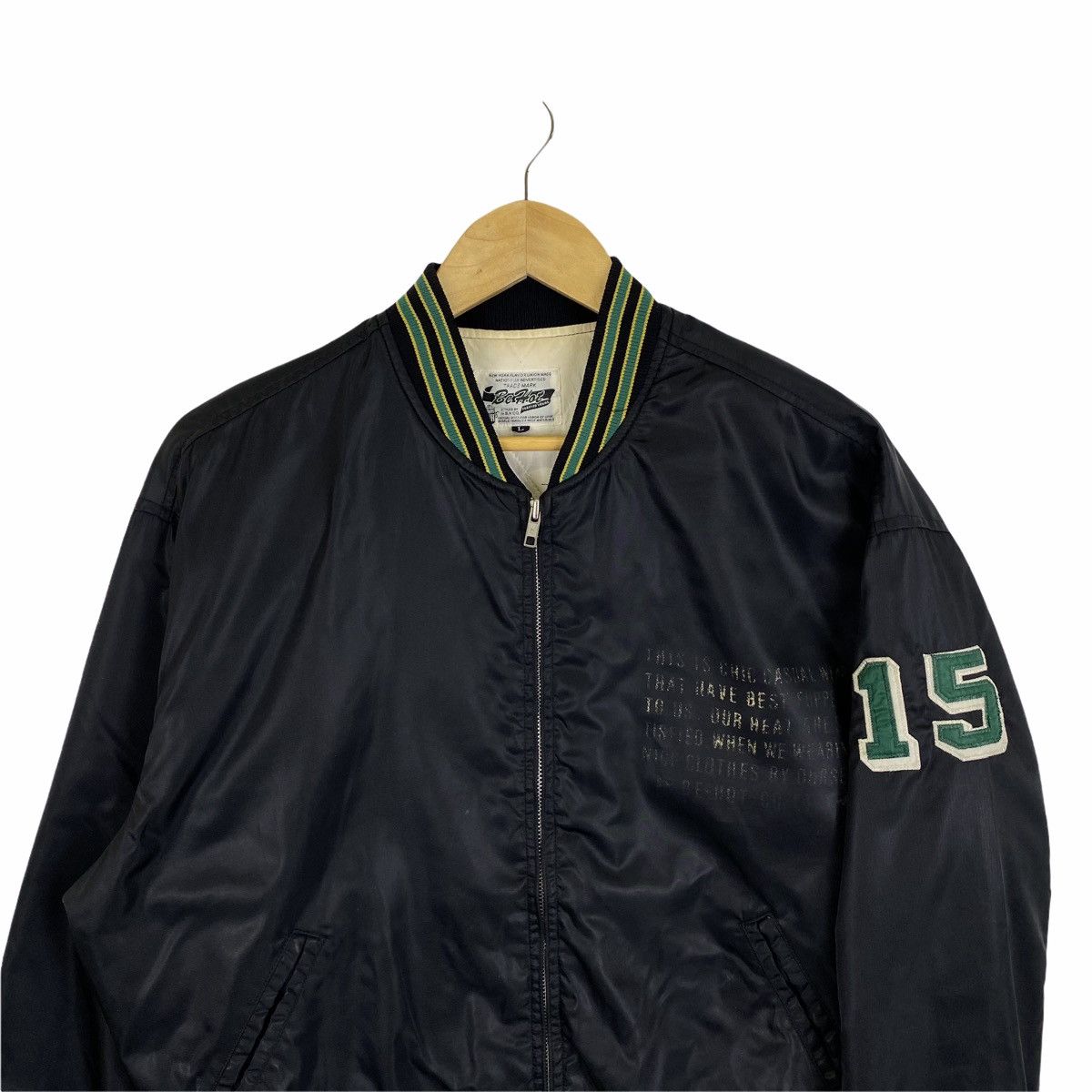 Vintage Vintage BEHOT American Trans Casual Varsity Bomber Jacket Size US L / EU 52-54 / 3 - 6 Thumbnail