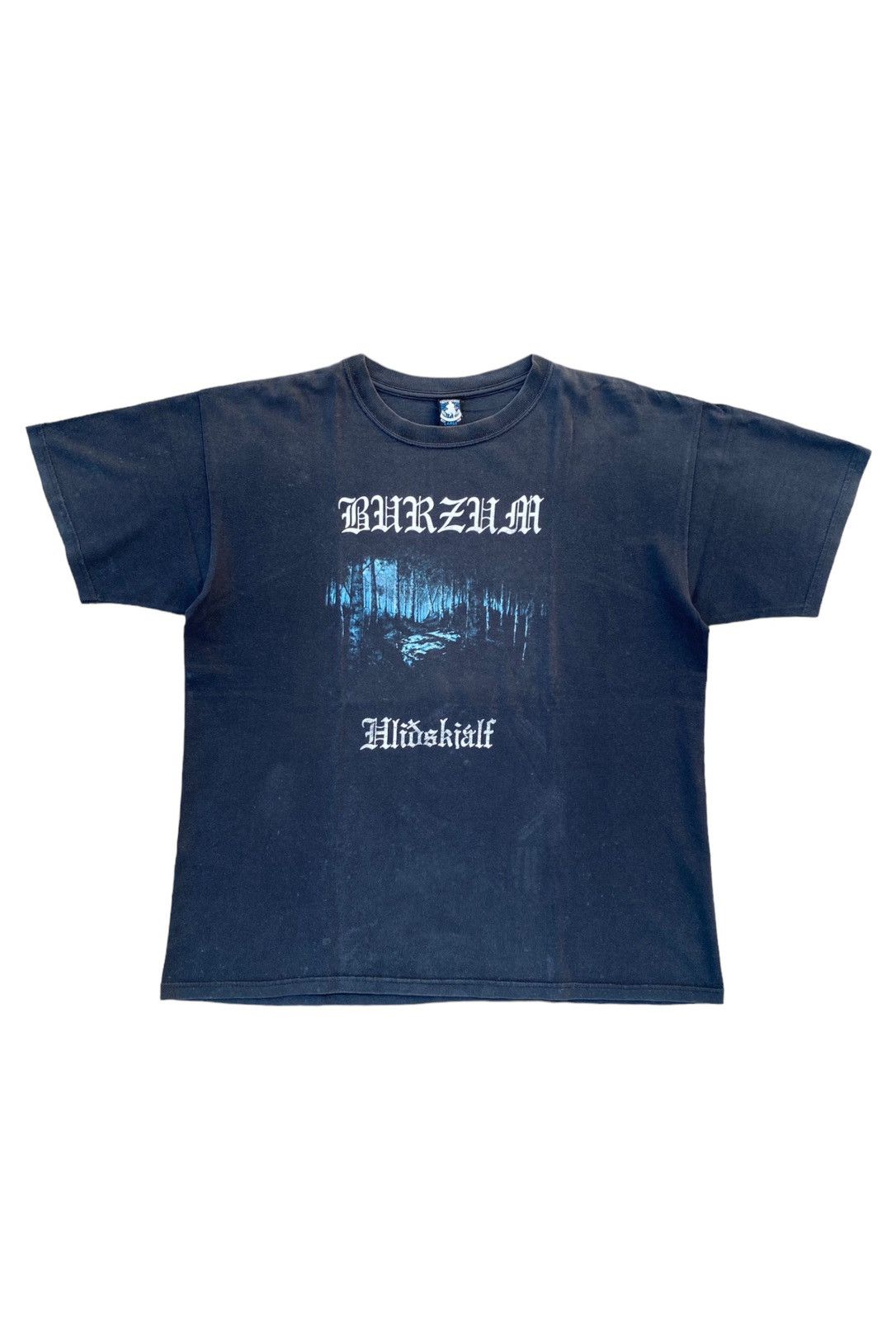 image of Band Tees x Vintage Burzum Hliðskjálf T-Shirt in Black, Men's (Size Large)