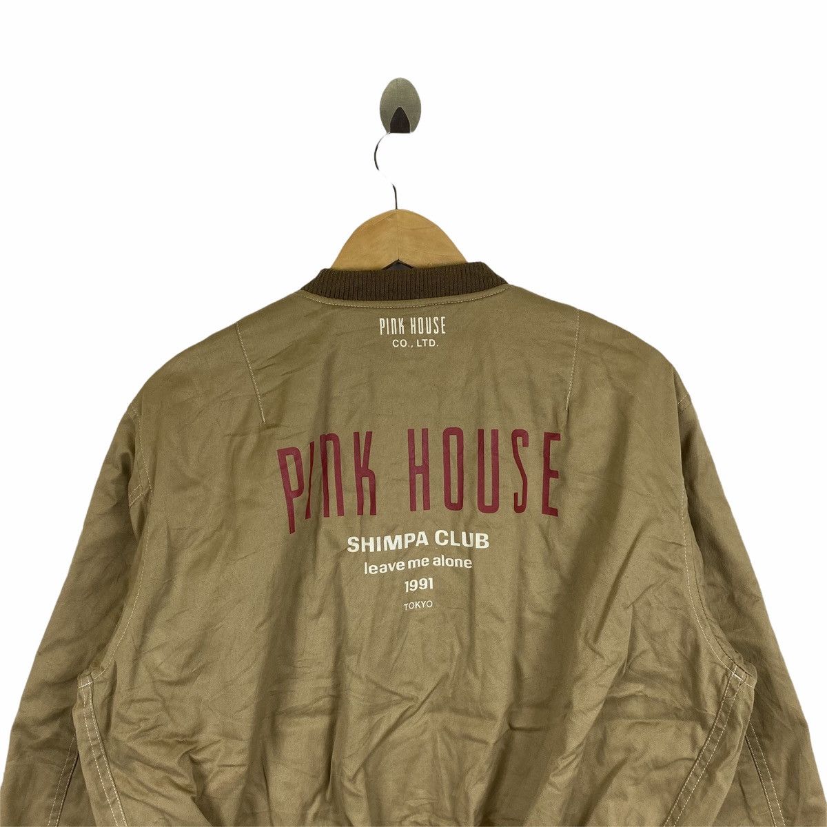 Japanese Brand × Pink House × Vintage Vintage PINK HOUSE Big Logo Zipper Bomber Flight Jacket Size US M / EU 48-50 / 2 - 6 Thumbnail
