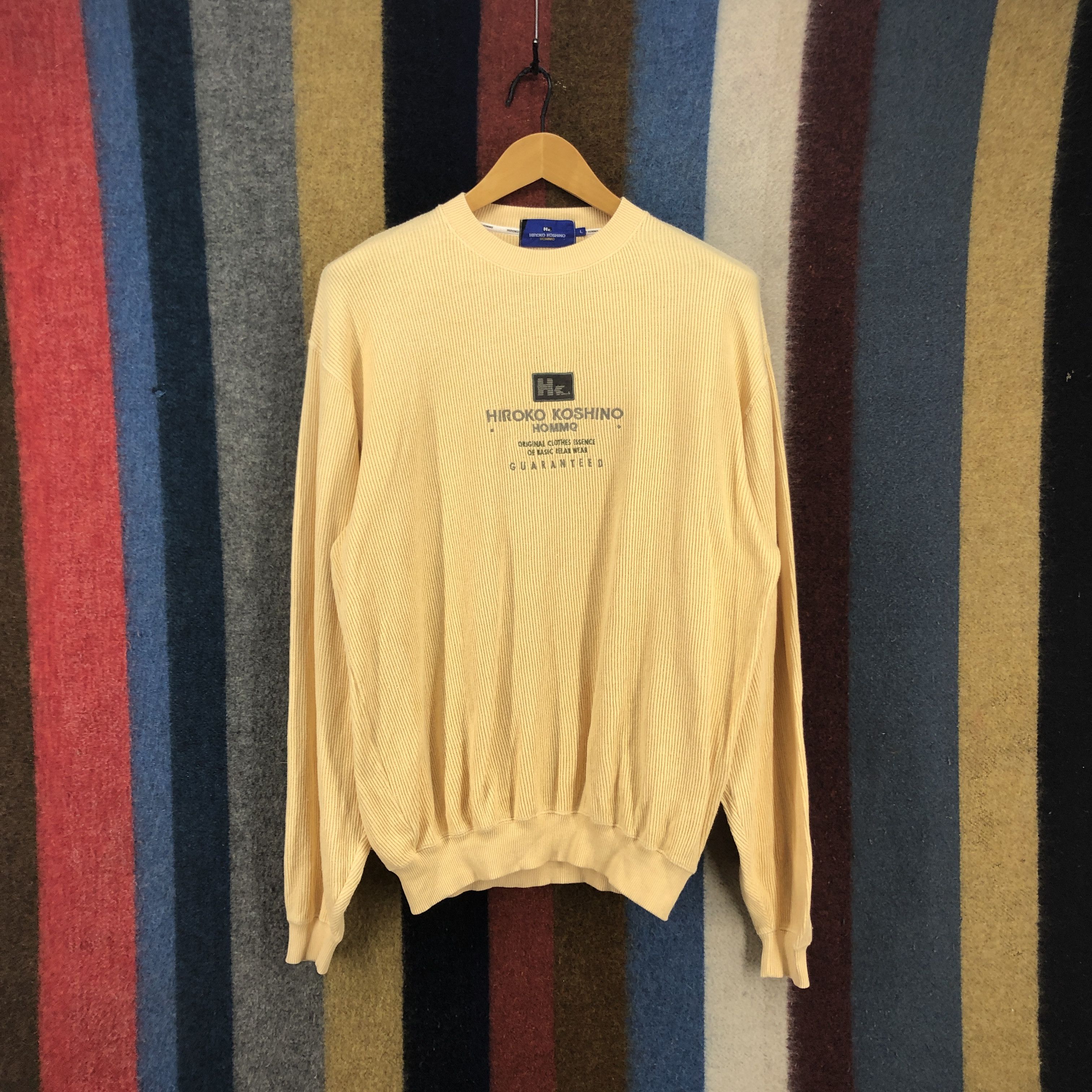 Hiroko Koshino Homme HIROKO KOSHINO HOMME Crew Neck Sweatshirt #0723/AF Size US M / EU 48-50 / 2 - 1 Thumbnail