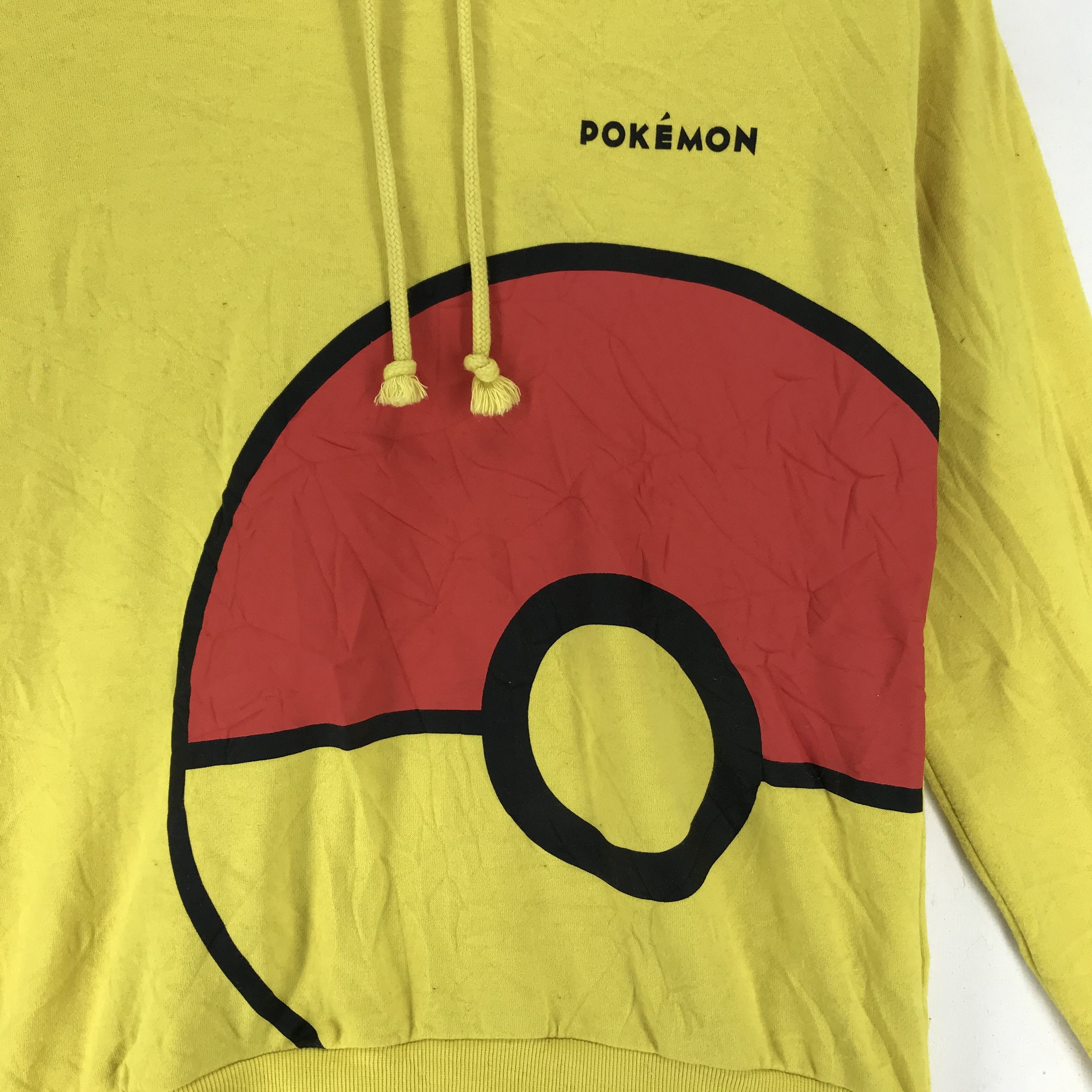 Japanese Brand Pokemon Poke Ball Big Printed Logo Pullover Hoodie #2696-003 Size US M / EU 48-50 / 2 - 3 Thumbnail