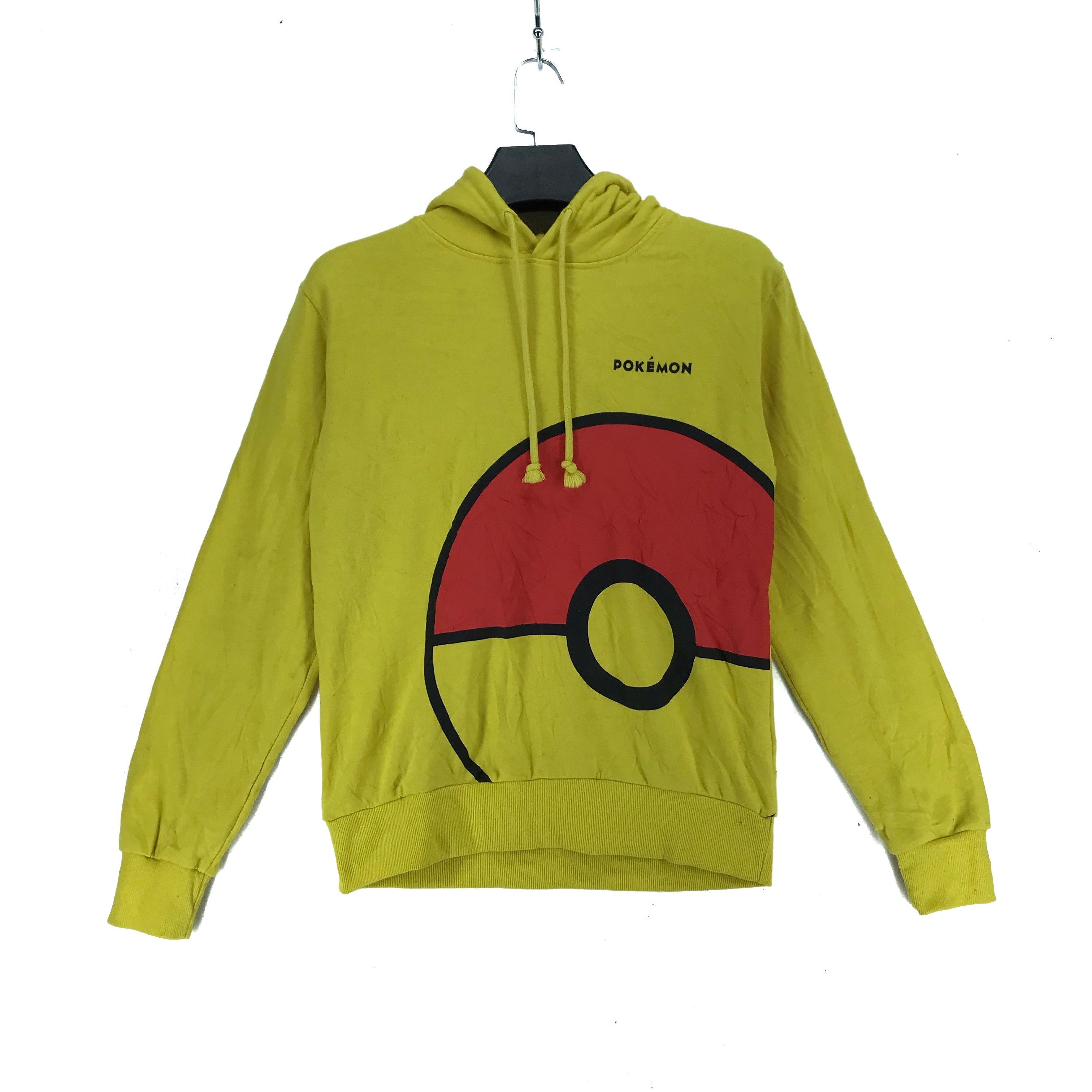 Pokemon Poke Ball Big Printed Logo Pullover Hoodie #2696-003