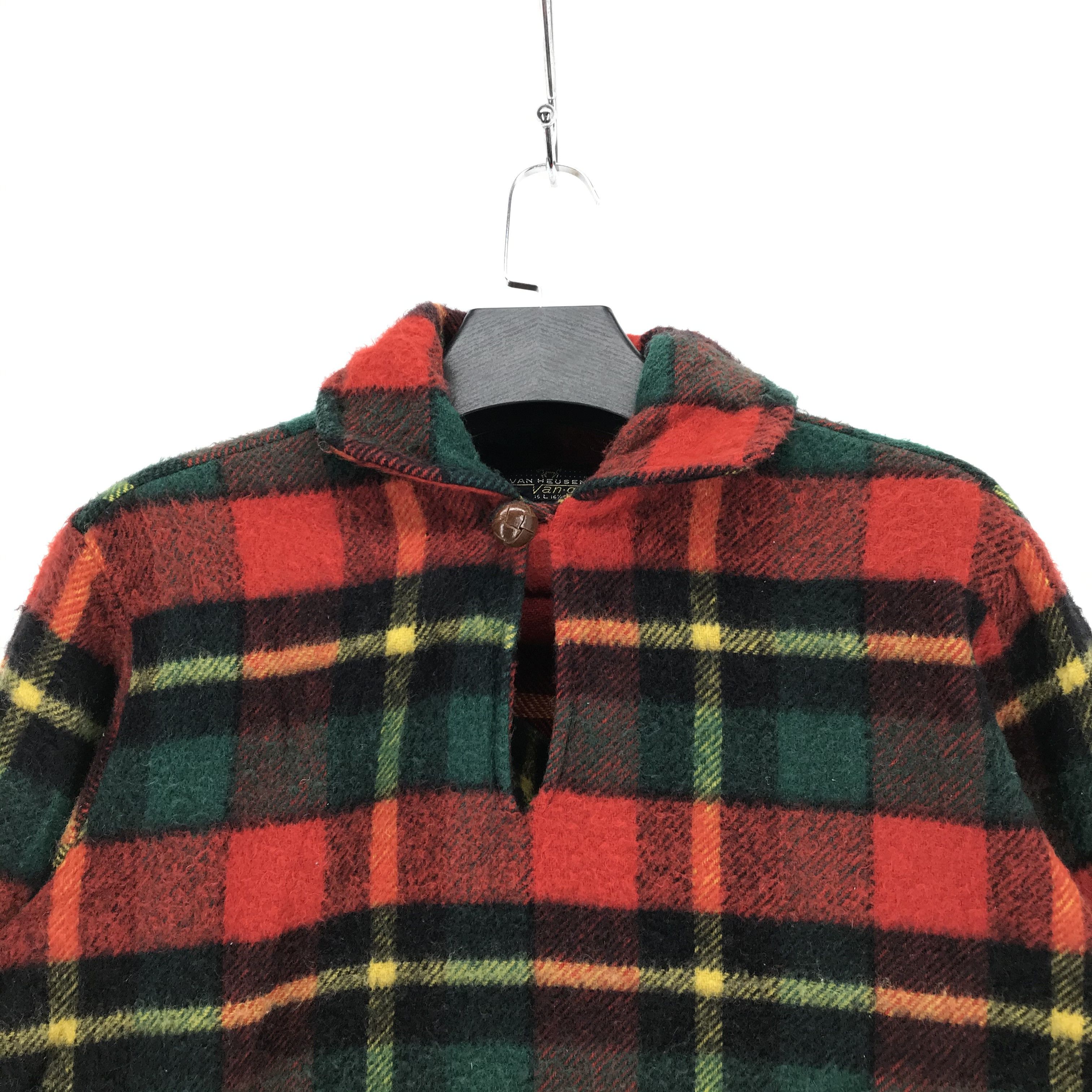 Van Heusen VAN HEUSEN Poncho Wool Tartan Fishtail Sweater #2290-24 Size US L / EU 52-54 / 3 - 2 Thumbnail