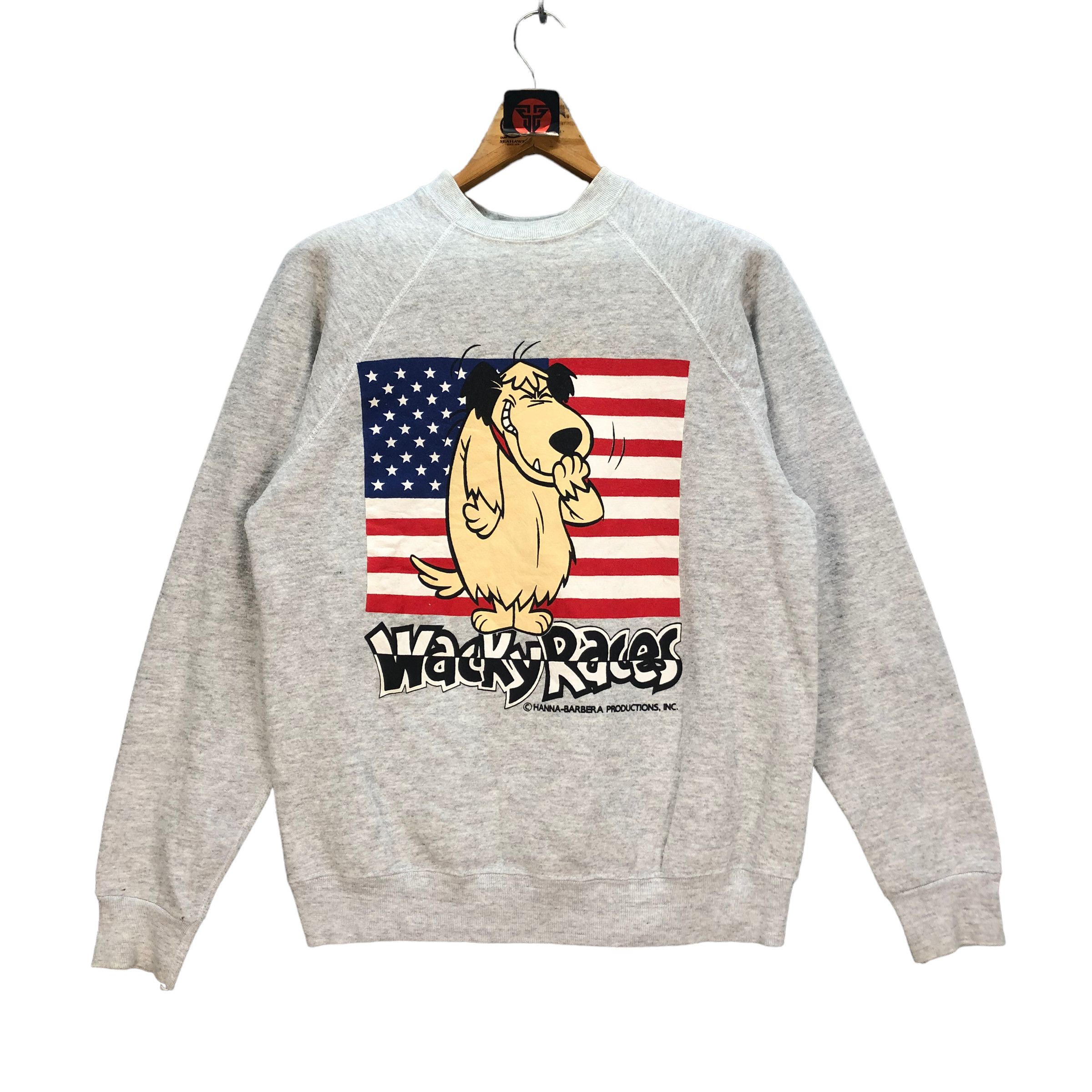 image of Cartoon Network x Tultex Wacky Races Hanna Barbera Sweatshirts 7227-120 in Grey, Men's (Size Medium
