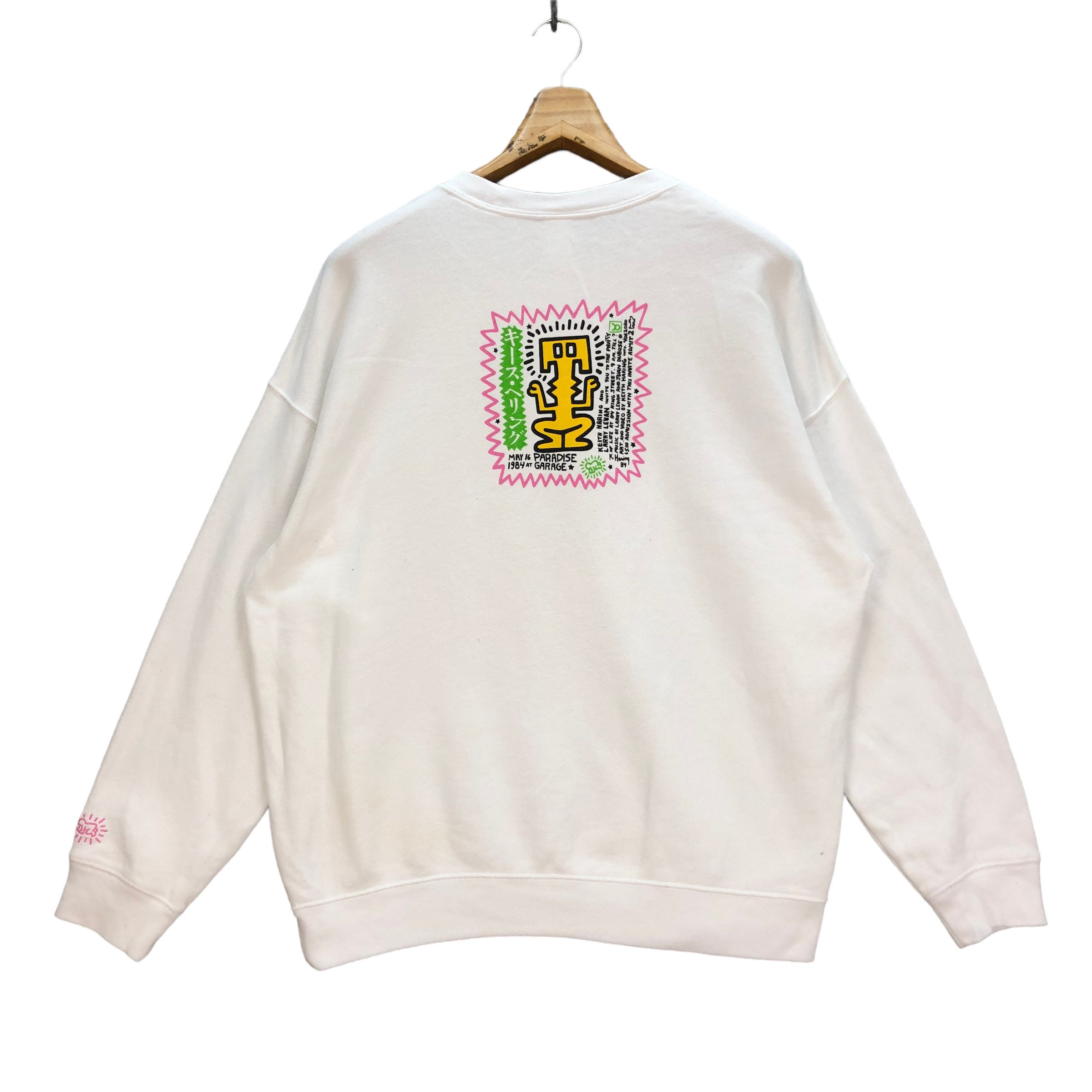 Keith Haring KEITH HARING BIG LOGO SWEATSHIRTS #7228-120 Size US XL / EU 56 / 4 - 12 Thumbnail