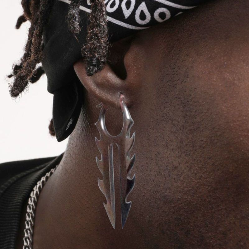 Jewelry Saw Blade Shape Earring Size ONE SIZE - 2 Thumbnail