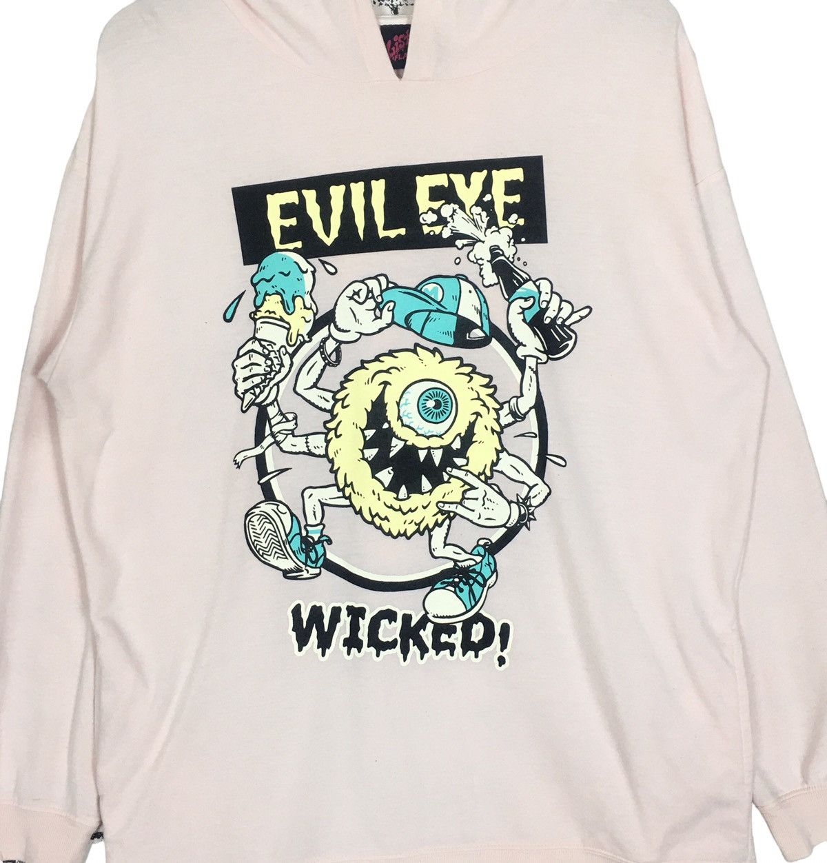 Japanese Brand LISTEN FLAVOR MONSTER EYE sweatshirt hoodie Size US M / EU 48-50 / 2 - 2 Thumbnail