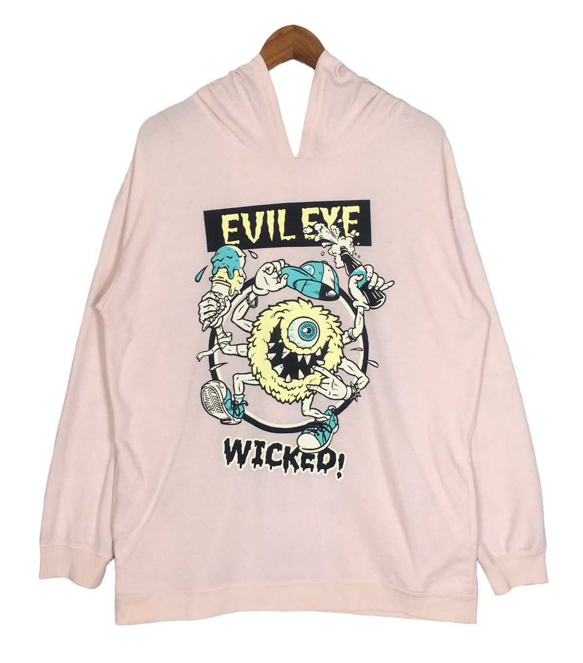 Japanese Brand LISTEN FLAVOR MONSTER EYE sweatshirt hoodie Size US M / EU 48-50 / 2 - 1 Thumbnail