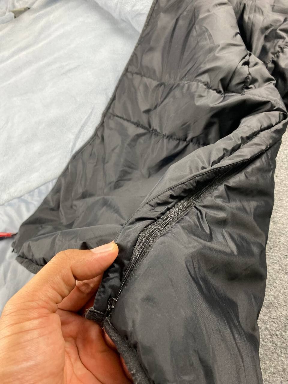 Nike vintage nike long puffer jacket fleece lining Size L / US 10 / IT 46 - 9 Thumbnail