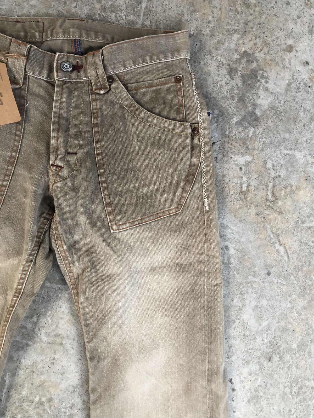 Japanese Brand Japanese Blue Way Flared Jeans Distressed Jeans Size US 28 / EU 44 - 6 Thumbnail