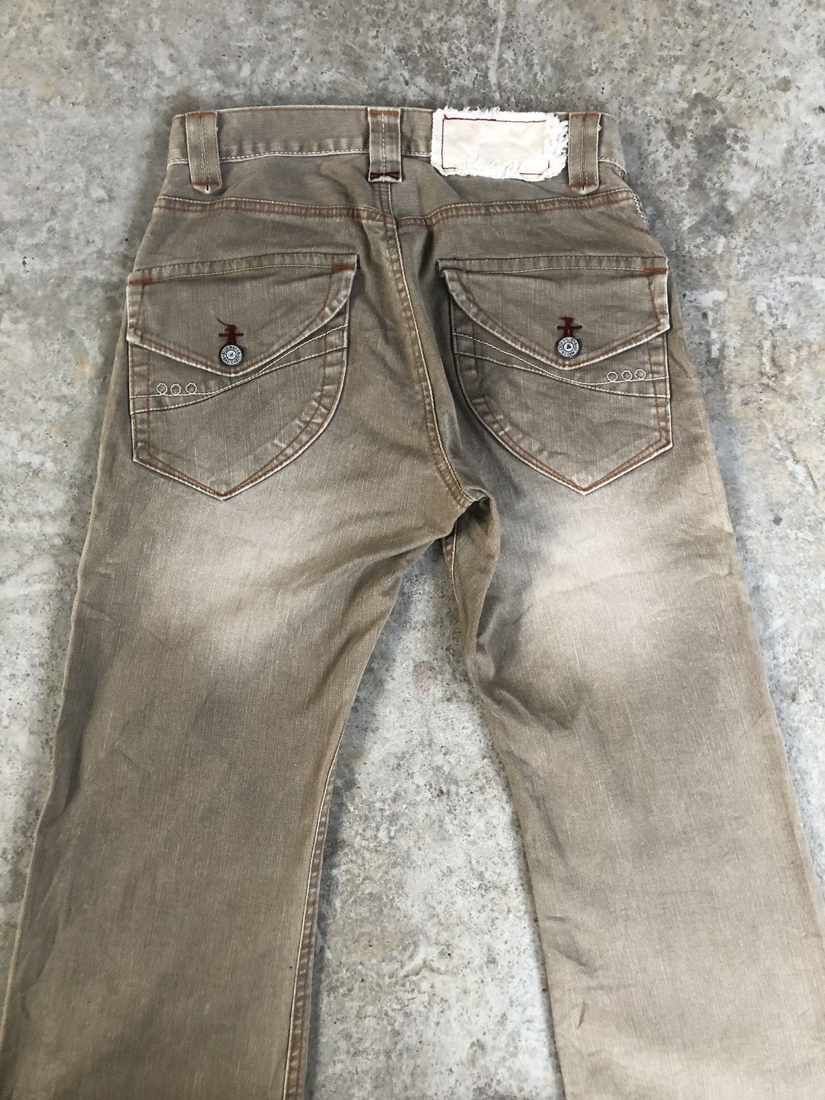 Japanese Brand Japanese Blue Way Flared Jeans Distressed Jeans Size US 28 / EU 44 - 12 Thumbnail