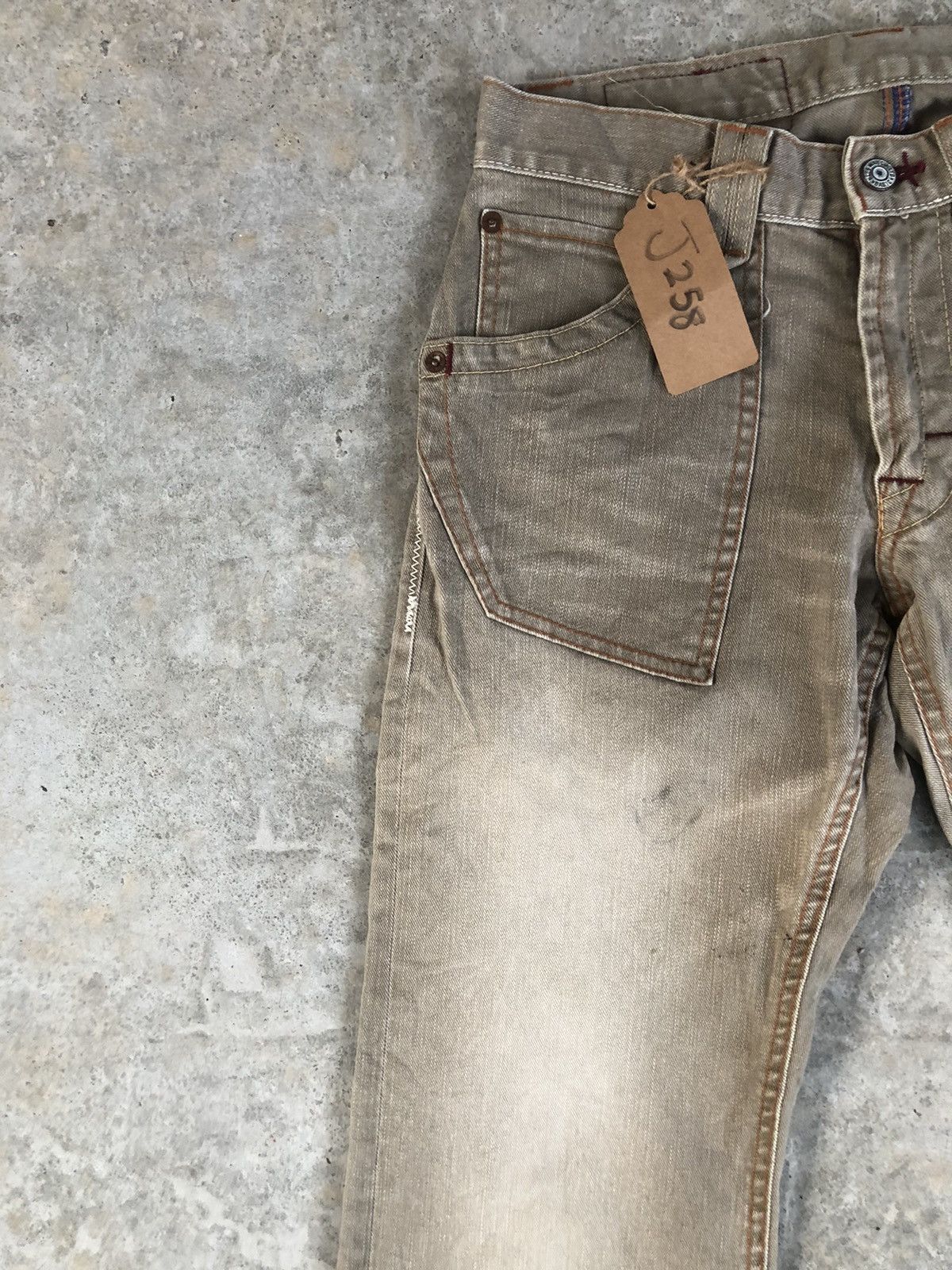 Japanese Brand Japanese Blue Way Flared Jeans Distressed Jeans Size US 28 / EU 44 - 5 Thumbnail
