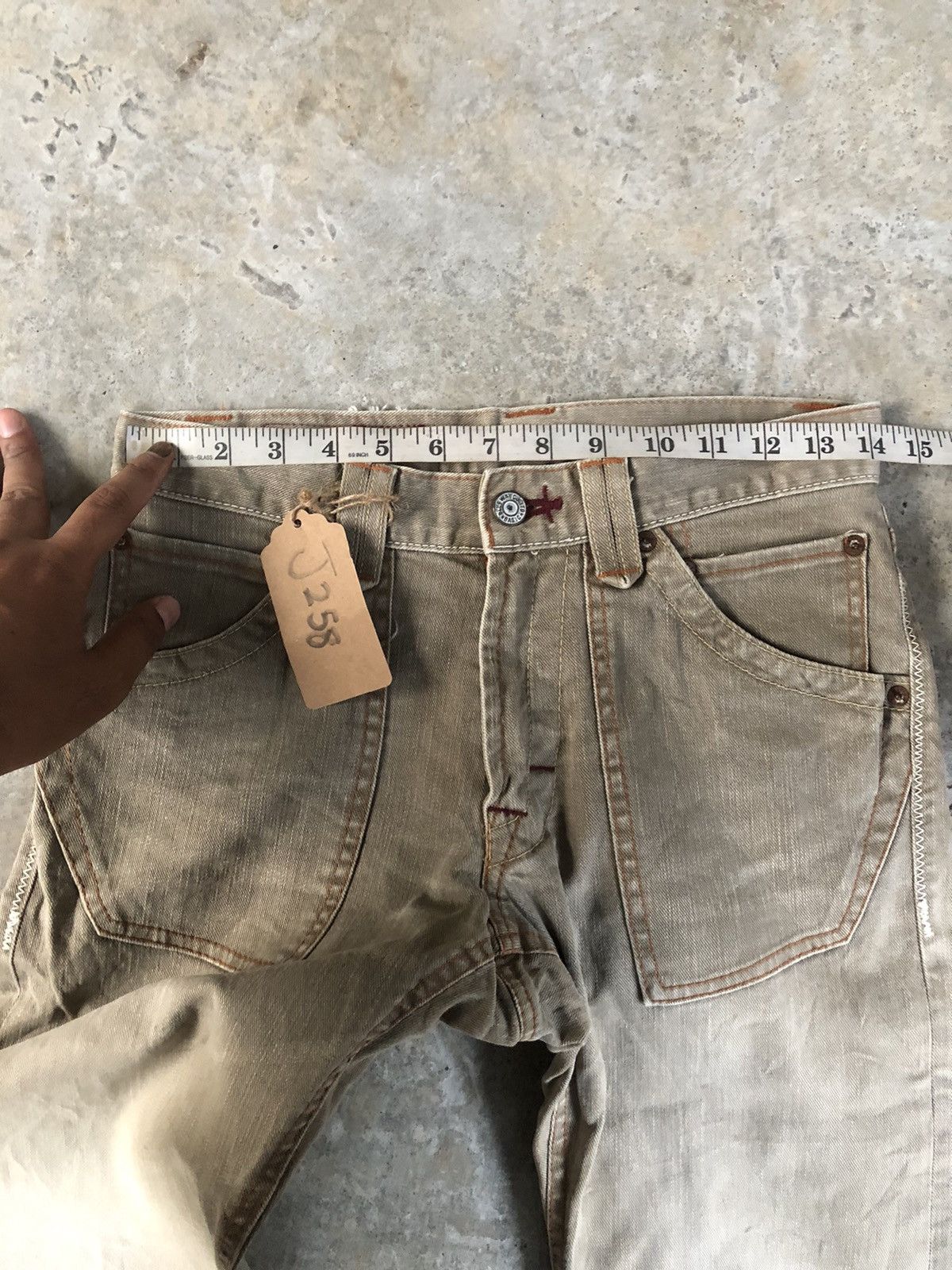 Japanese Brand Japanese Blue Way Flared Jeans Distressed Jeans Size US 28 / EU 44 - 13 Thumbnail