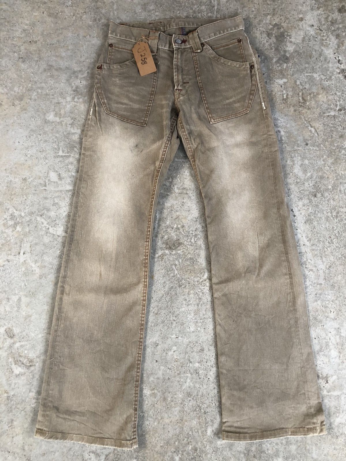 Japanese Brand Japanese Blue Way Flared Jeans Distressed Jeans Size US 28 / EU 44 - 1 Thumbnail