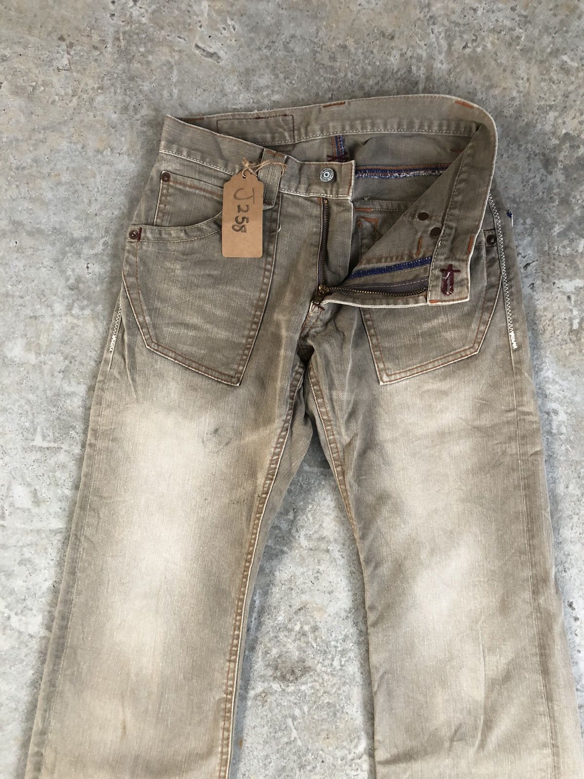 Japanese Brand Japanese Blue Way Flared Jeans Distressed Jeans Size US 28 / EU 44 - 7 Thumbnail