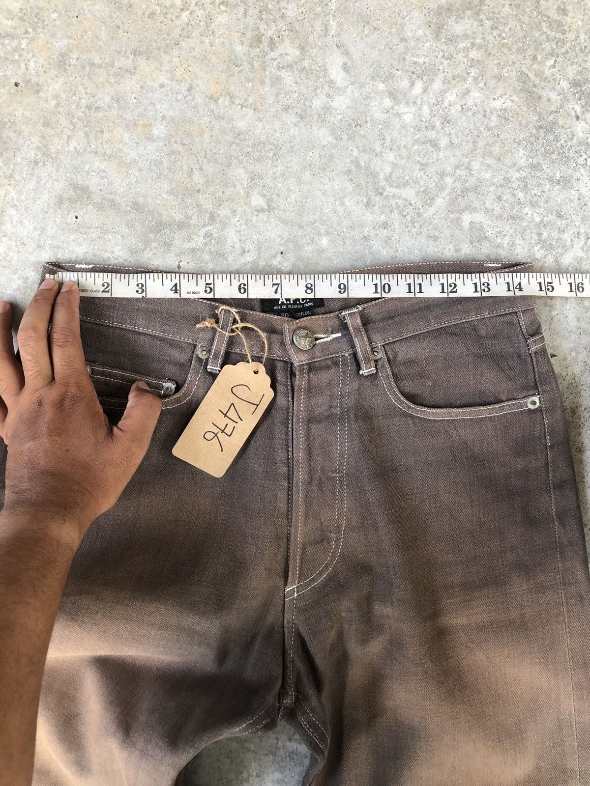 A.P.C. A.P.C Selvedge Distressed Jeans Made in japan Size US 29 - 17 Thumbnail