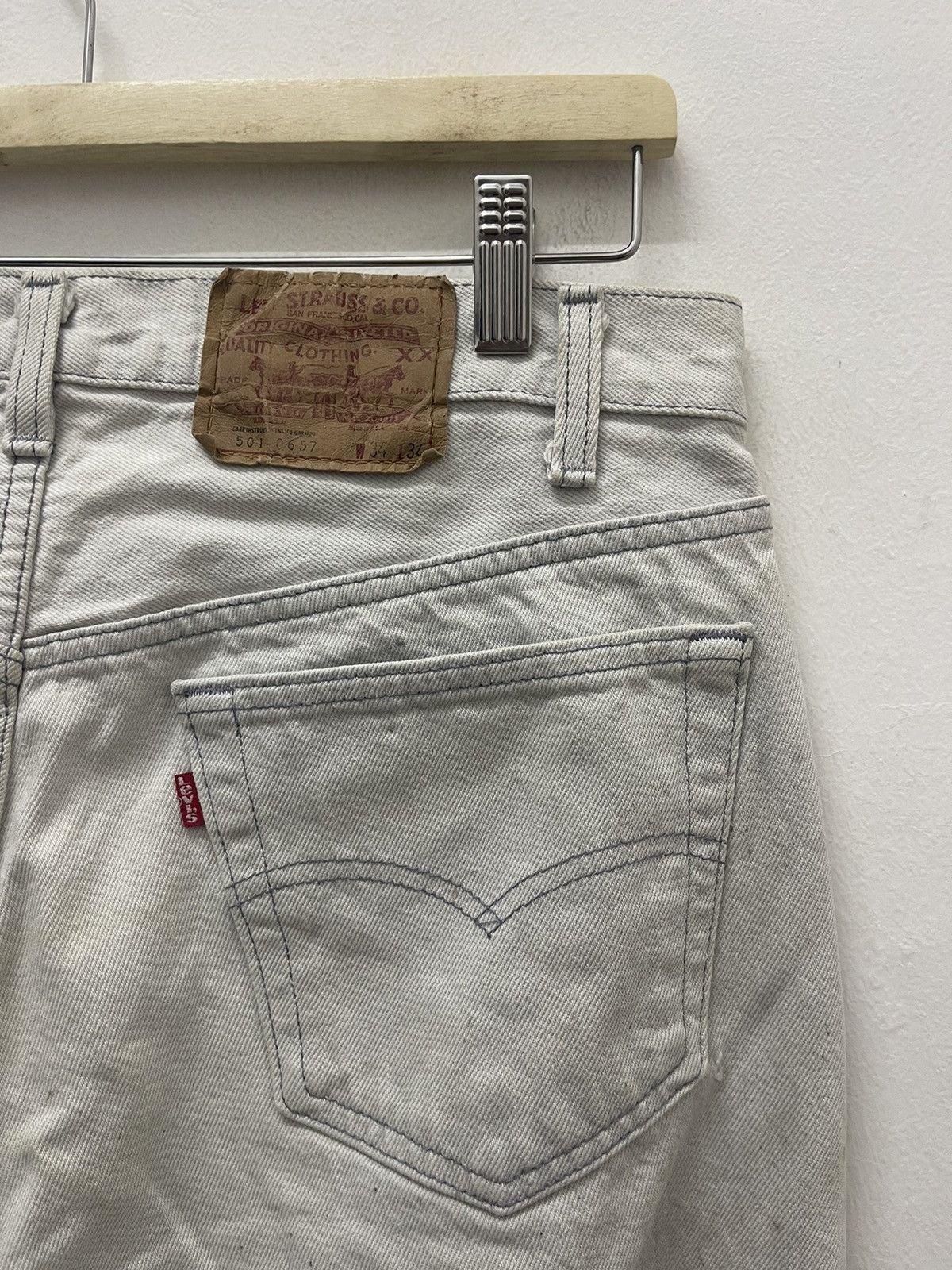 Levi's Vintage Clothing Rare Vintage LEVIS 501 0657 Made in USA Grunge Size US 34 / EU 50 - 3 Thumbnail