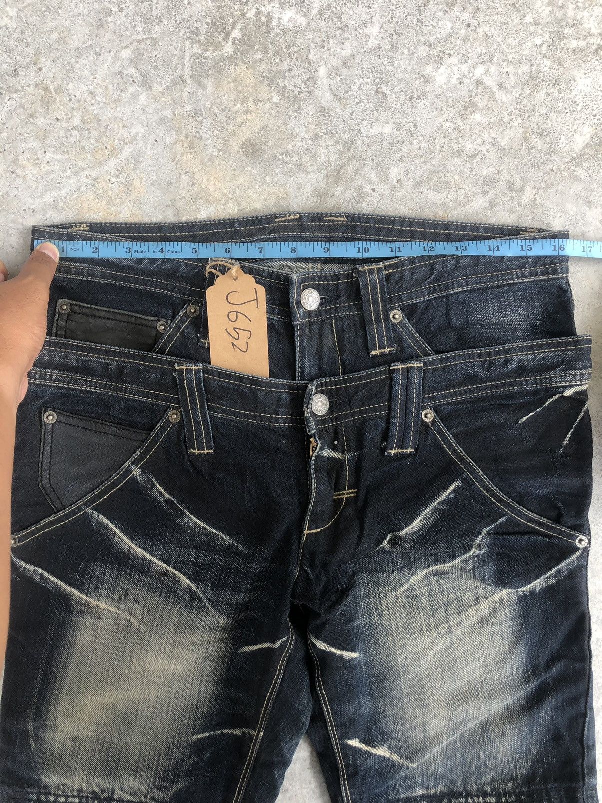 PPFM PPFM Double Waist Distressed Jeans Size US 32 / EU 48 - 20 Thumbnail