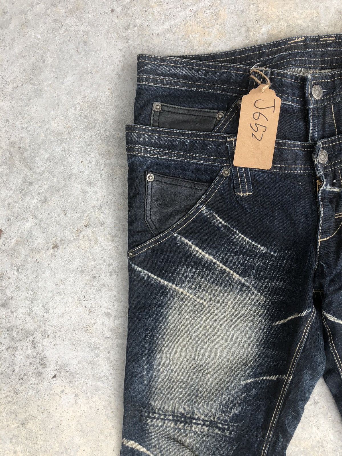 PPFM PPFM Double Waist Distressed Jeans Size US 32 / EU 48 - 4 Thumbnail