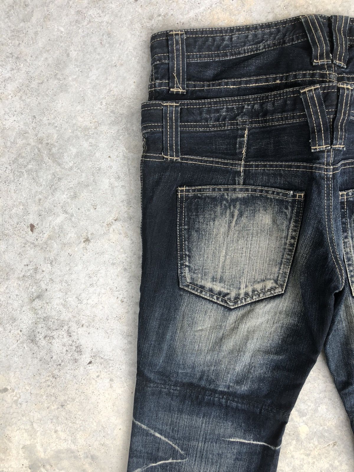 PPFM PPFM Double Waist Distressed Jeans Size US 32 / EU 48 - 9 Thumbnail