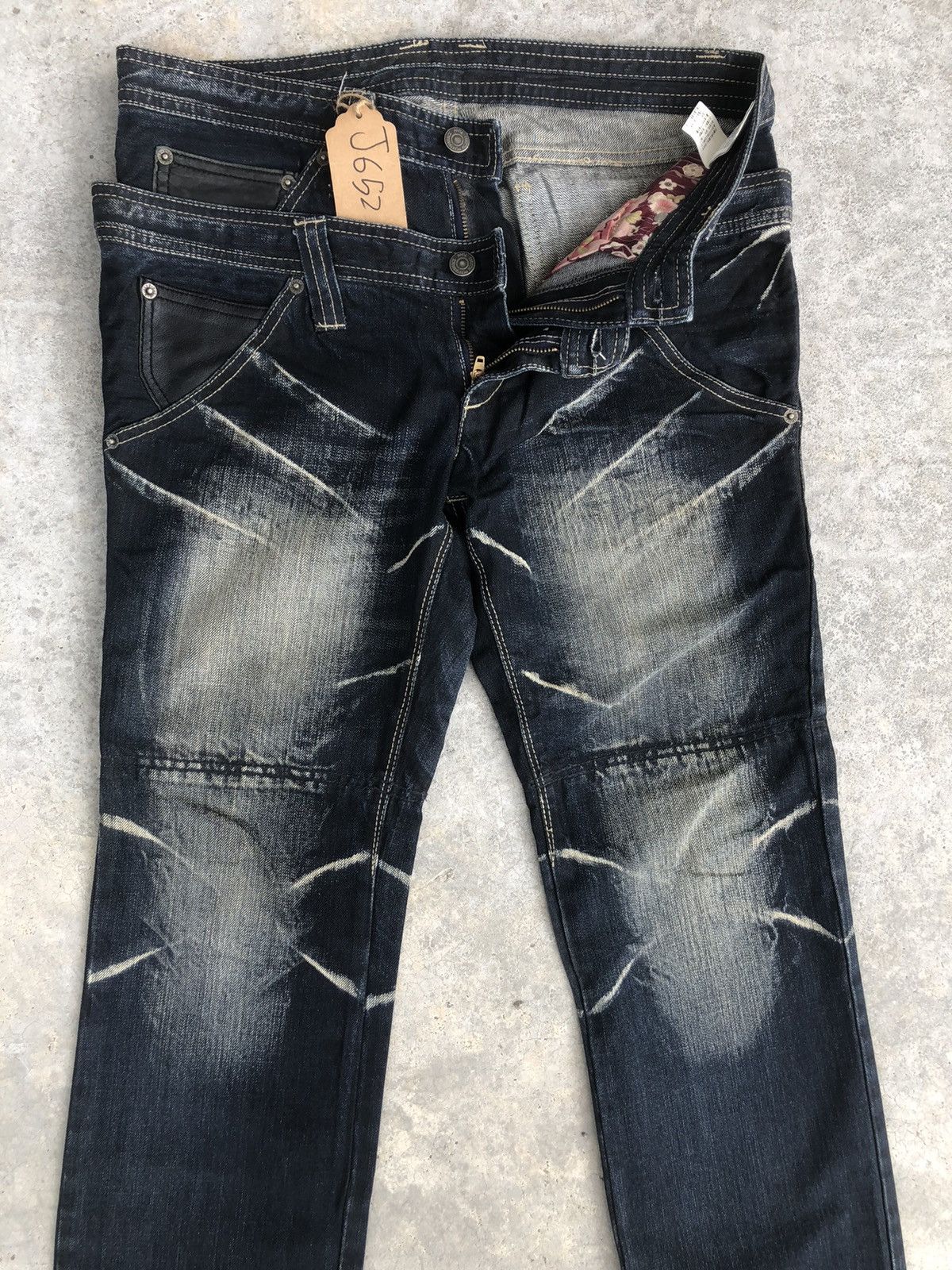 PPFM PPFM Double Waist Distressed Jeans Size US 32 / EU 48 - 3 Thumbnail