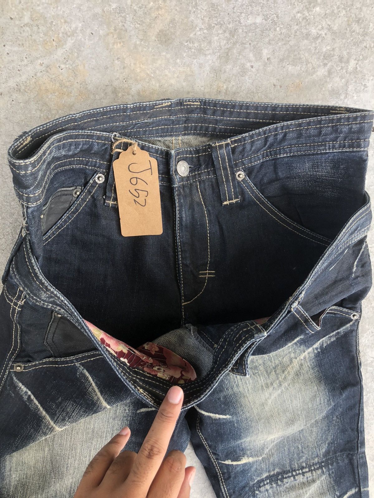 PPFM PPFM Double Waist Distressed Jeans Size US 32 / EU 48 - 17 Thumbnail