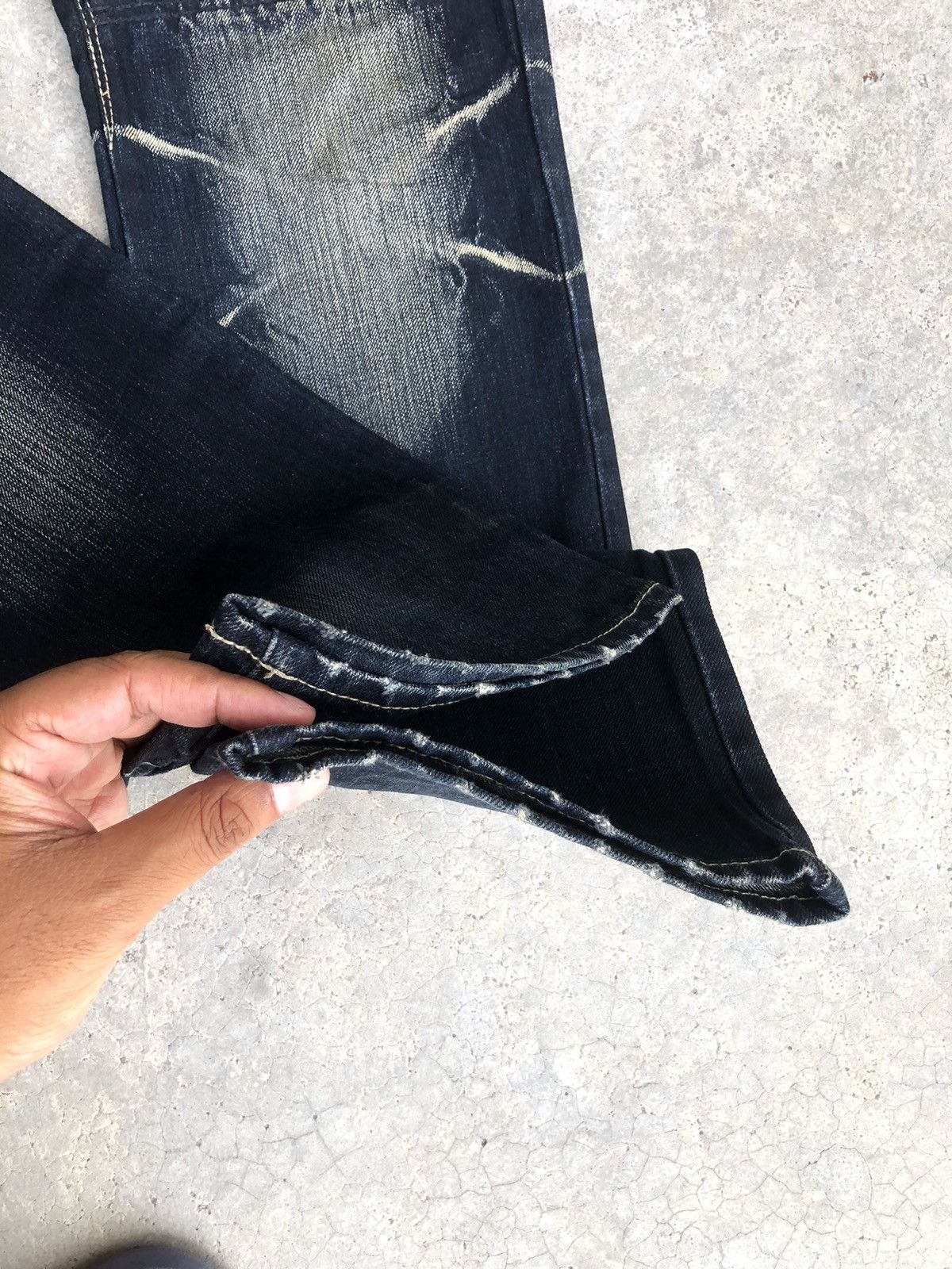 PPFM PPFM Double Waist Distressed Jeans Size US 32 / EU 48 - 14 Thumbnail