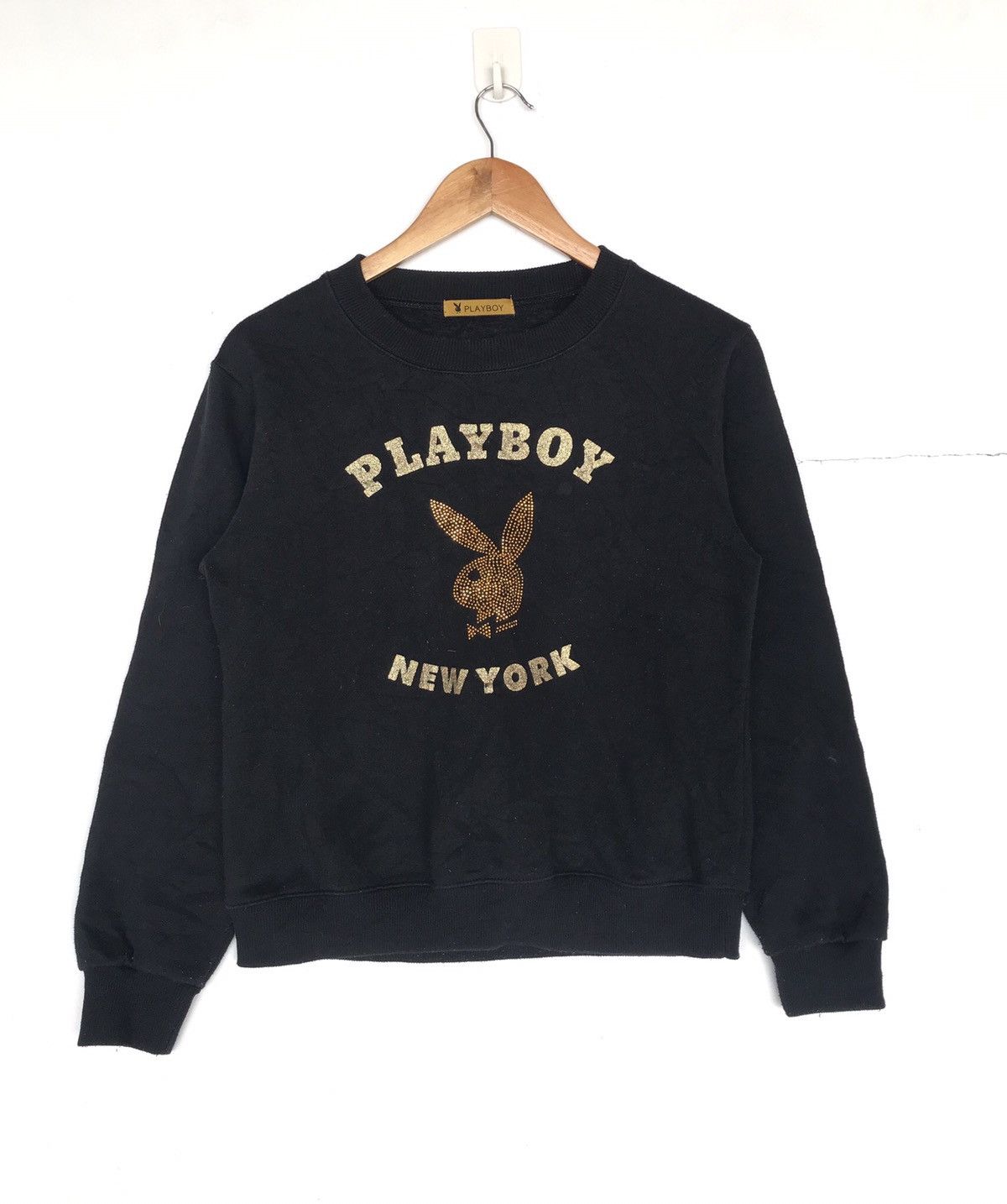 Playboy × Vintage Vintage playboy crop sweatshirt women Size M / US 6-8 / IT 42-44 - 1 Thumbnail