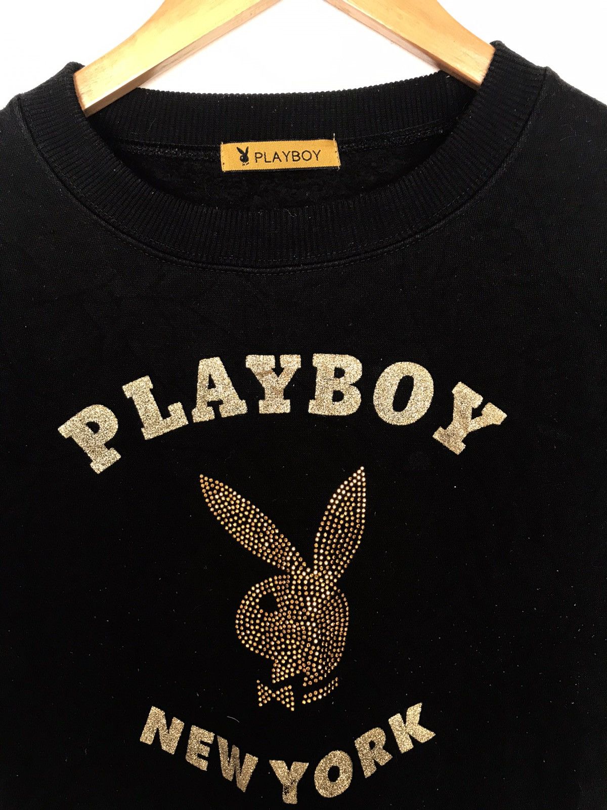Playboy × Vintage Vintage playboy crop sweatshirt women Size M / US 6-8 / IT 42-44 - 2 Thumbnail