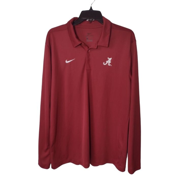 Nike Nike Dri Fit University of Alabama Crimson Tide Polo Shirt L Grailed