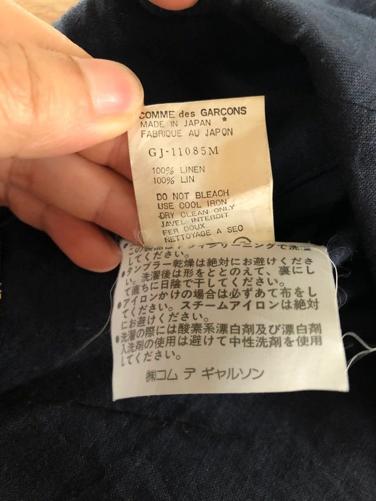Comme des Garcons ARCHIVE🔥RARE 1988 REI KAWAKUBO LINEN BLOUSE KIMONO STYLE Size M / US 6-8 / IT 42-44 - 11 Thumbnail