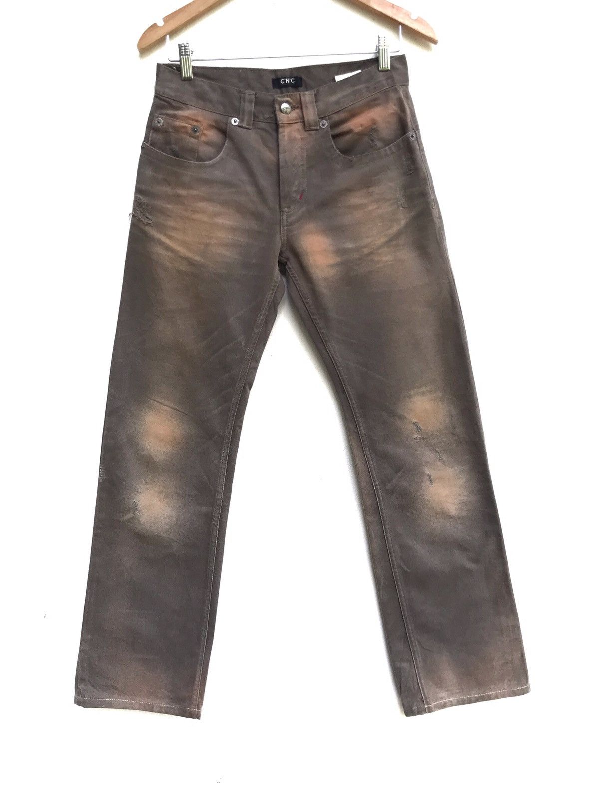 Costume National Costume National Distressed Denim Pants Size US 29 - 1 Thumbnail