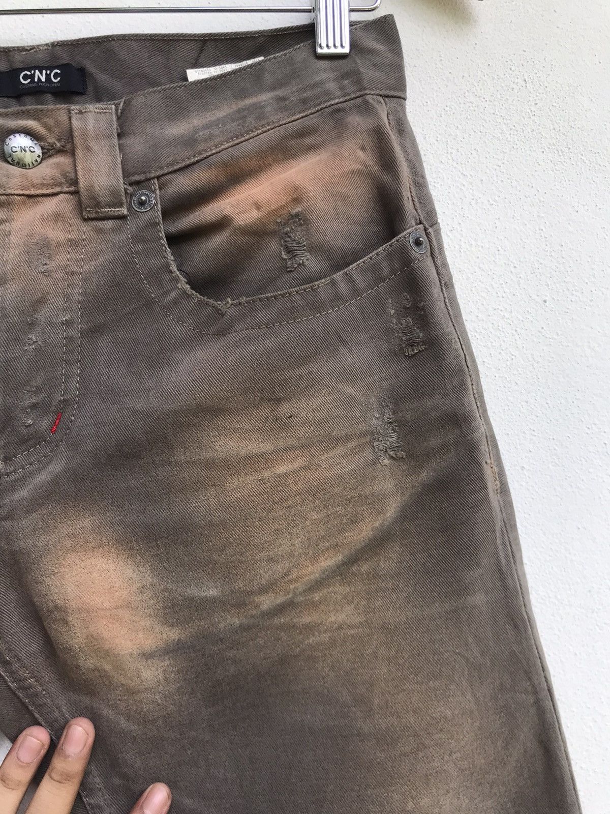 Costume National Costume National Distressed Denim Pants Size US 29 - 4 Thumbnail