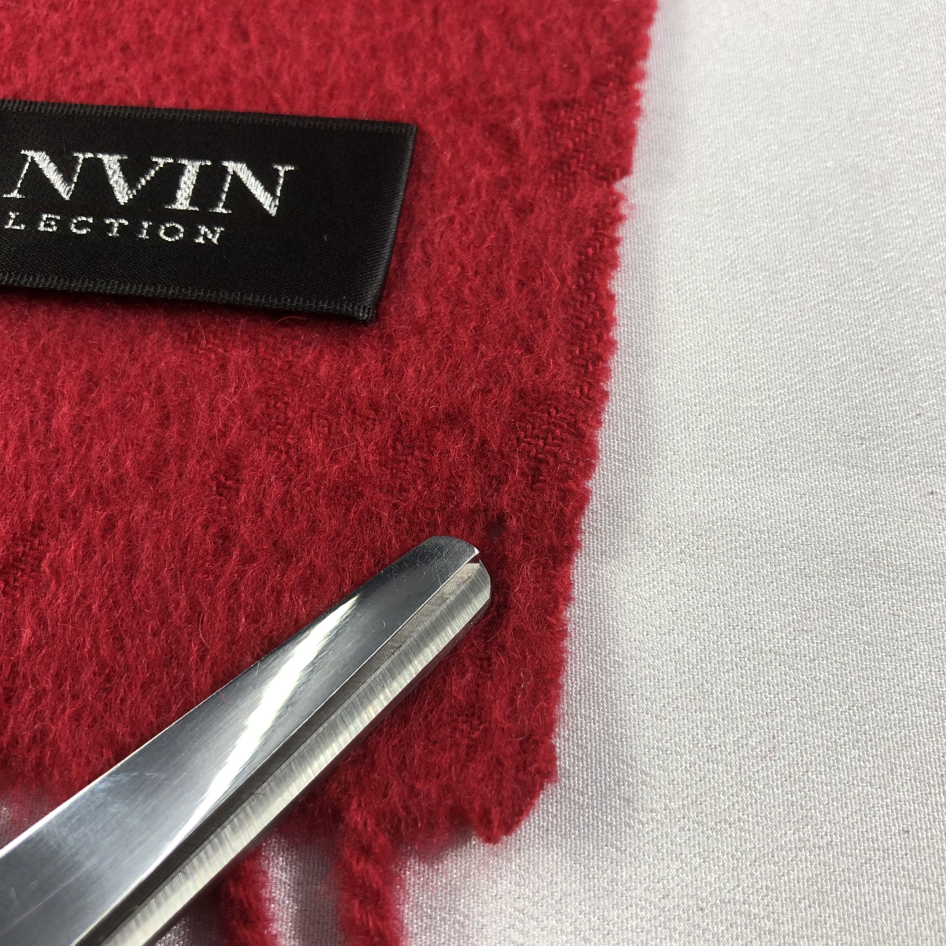 Lanvin Lanvin Red Cashmere Scarf Muffler V1552 Size ONE SIZE - 5 Thumbnail