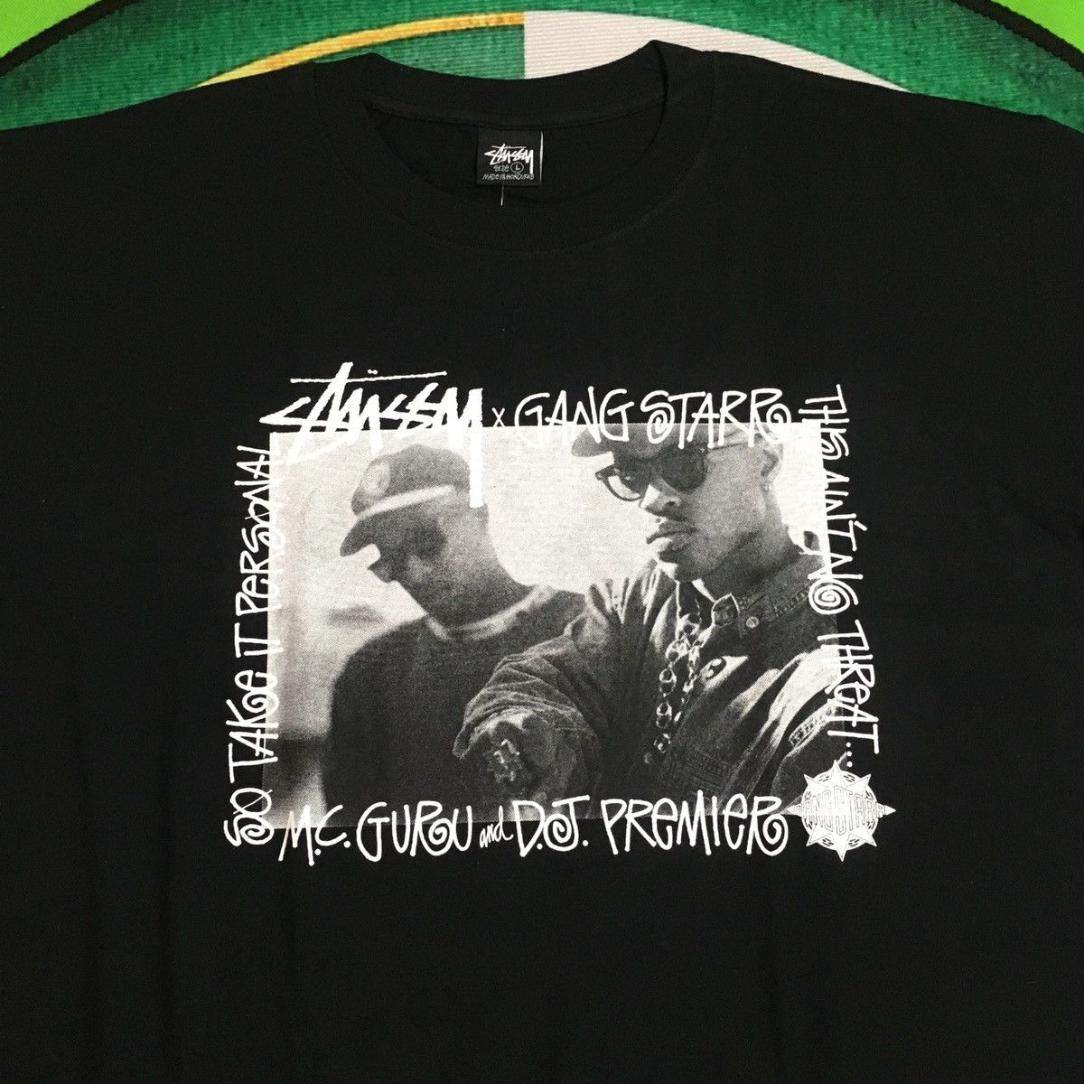 Stussy STUSSY GANG STARR TEE Size US L / EU 52-54 / 3 - 4 Thumbnail