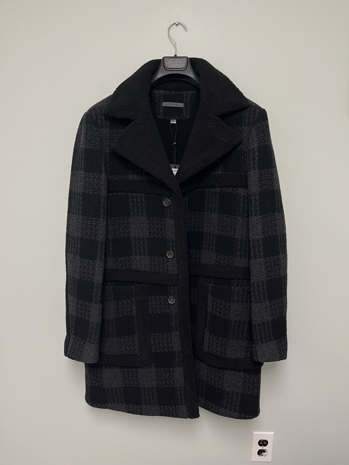 John Varvatos Button Front Faux Fur Coat. 48 Size US M / EU 48-50 / 2 - 8 Thumbnail