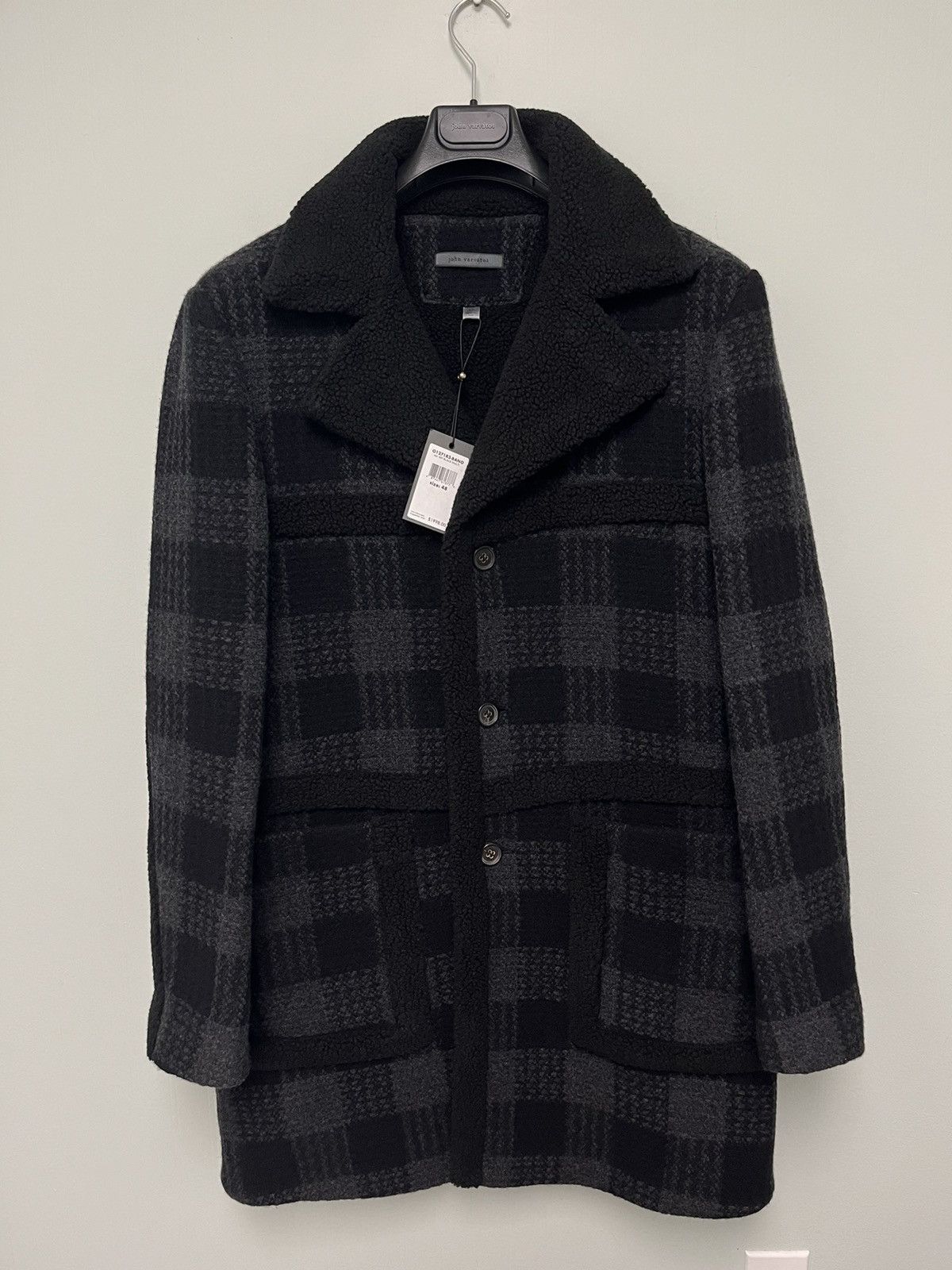 John Varvatos Button Front Faux Fur Coat. 48 Size US M / EU 48-50 / 2 - 10 Thumbnail