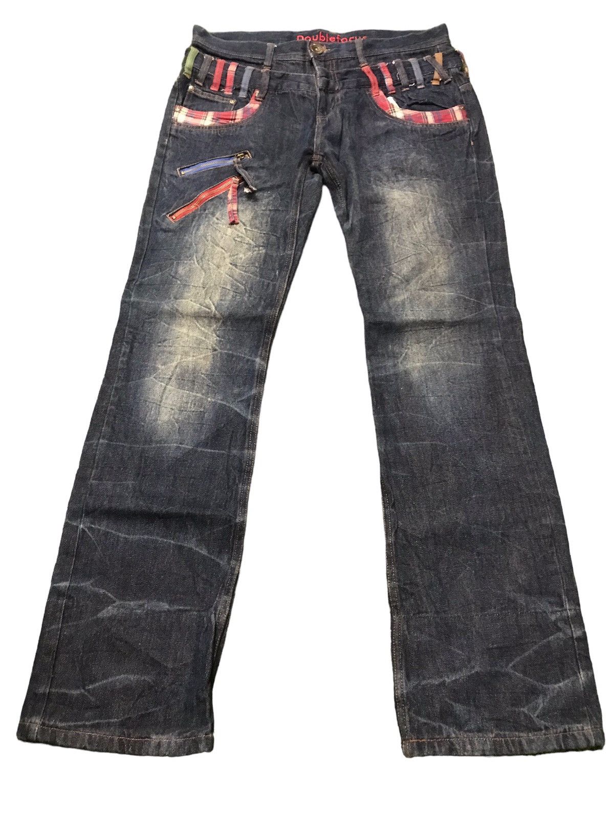 Vintage Doublefocus Double Waist Denim Jeans Rare