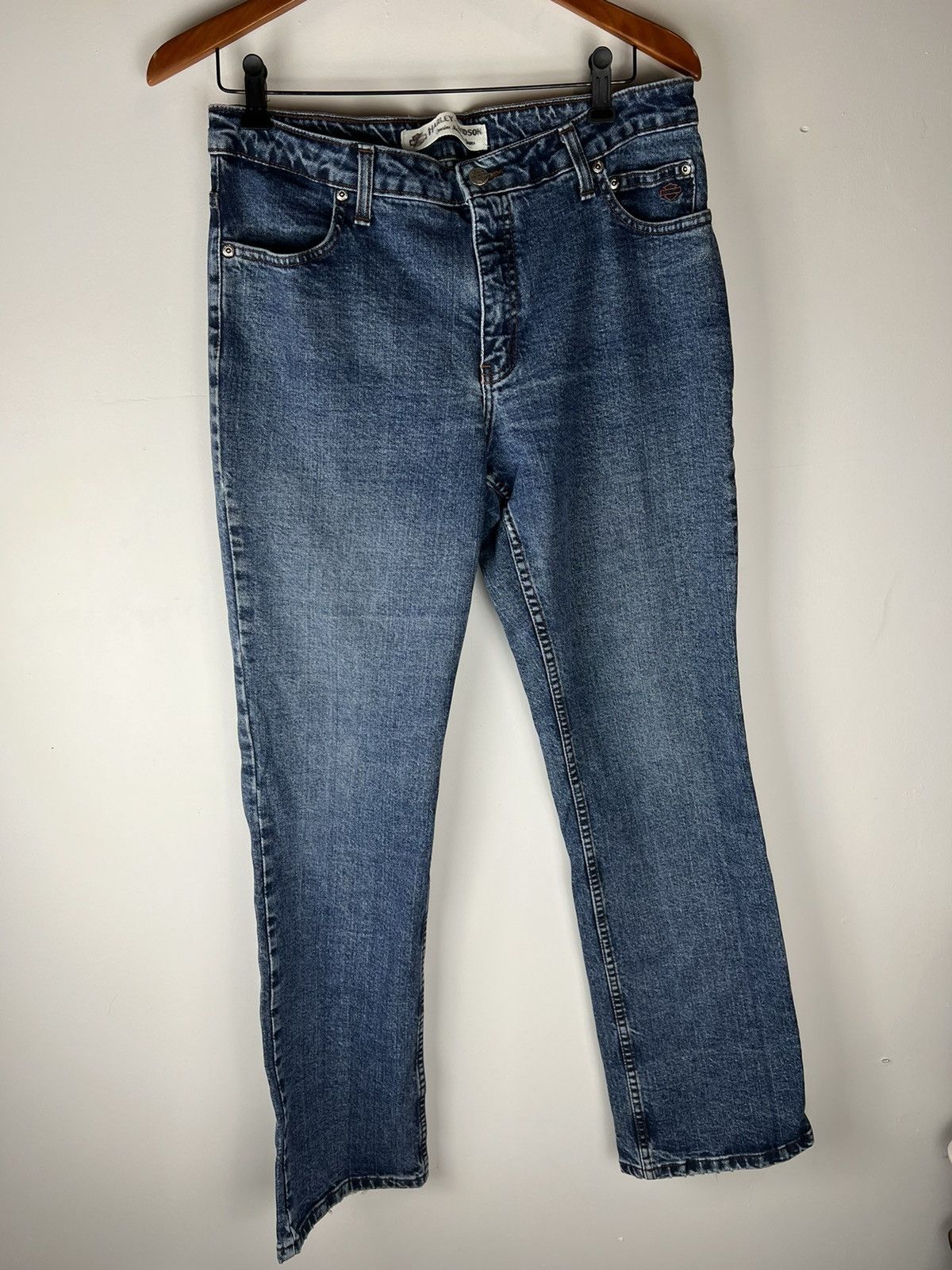 Harley Davidson Vintage Womens Harley Davidson Bootcut Jeans Size 33" - 1 Thumbnail