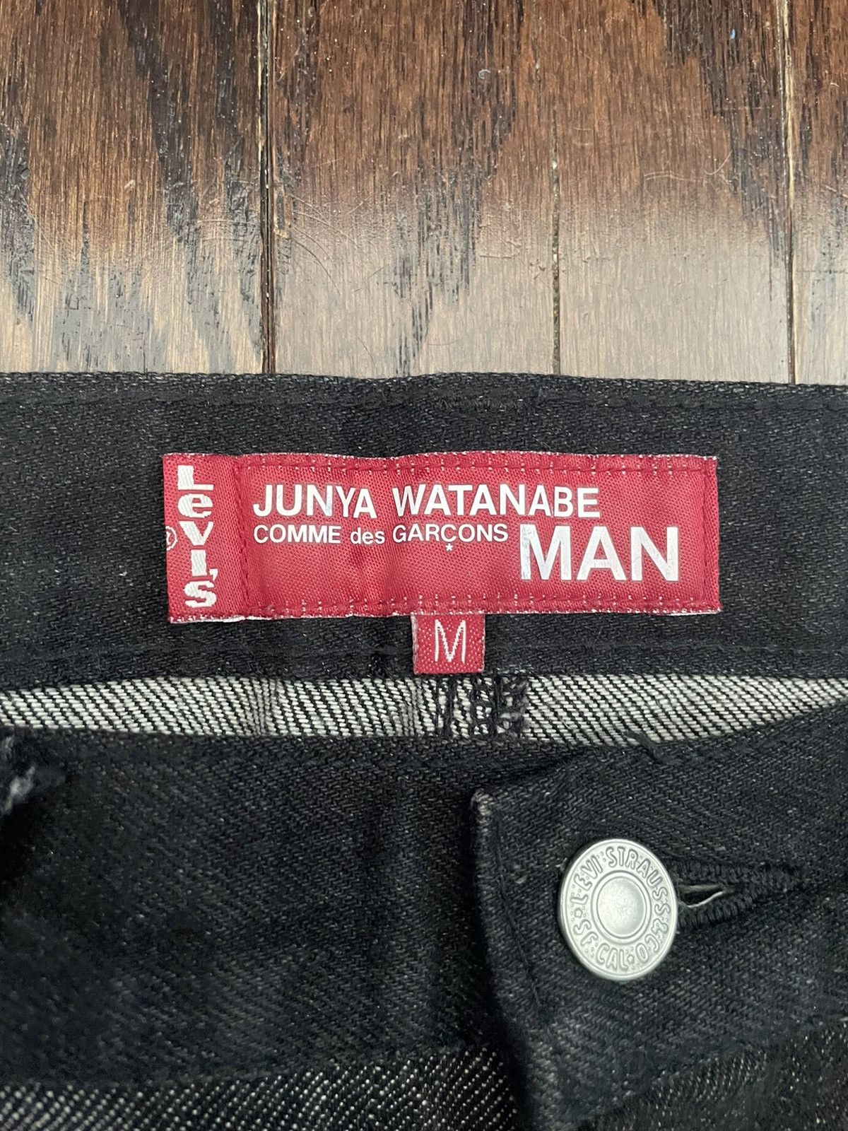 Comme des Garcons × Junya Watanabe × Levi's Levi’s Junya Watanabe Hagi Patchwork Denim Black/Grey 2007 Size US 32 / EU 48 - 3 Thumbnail