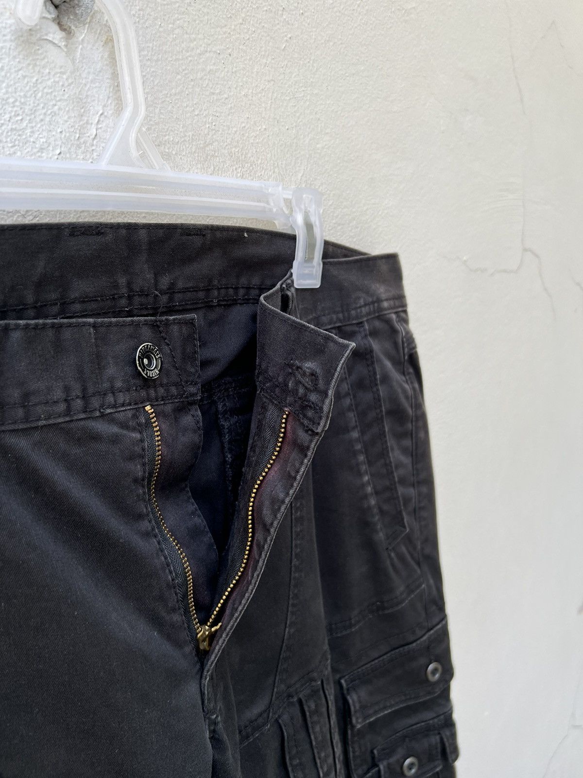 Nicole Club Nicole Japan Sun Faded Black Tactical Cargo Flare Trouser Size US 34 / EU 50 - 4 Thumbnail