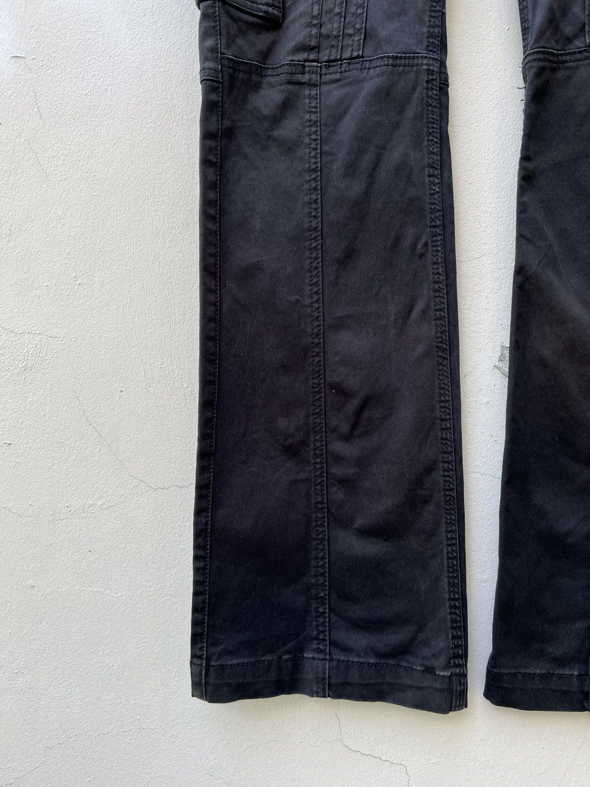 Nicole Club Nicole Japan Sun Faded Black Tactical Cargo Flare Trouser Size US 34 / EU 50 - 6 Thumbnail